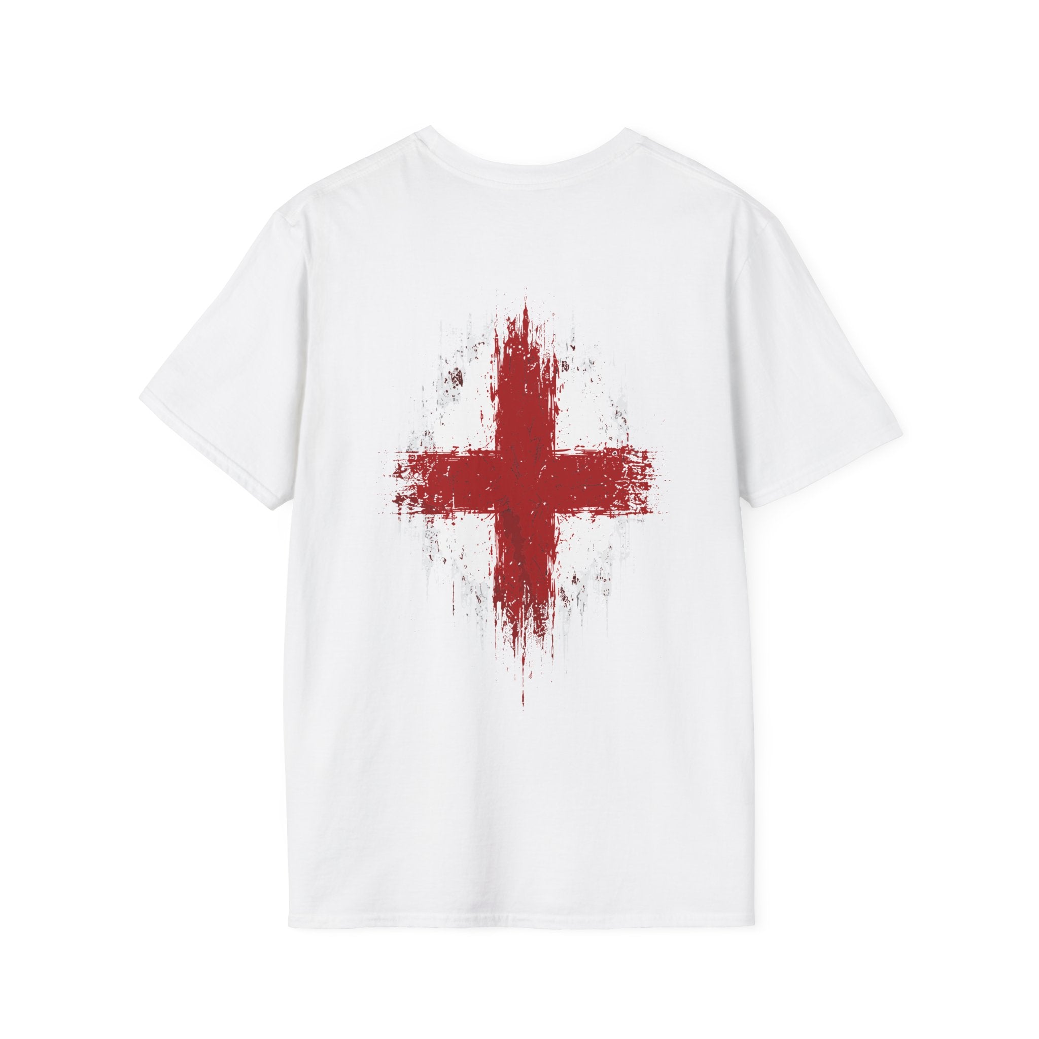 Red Cross Pocket T‑Shirt — Minimalist First Aid & Medical Symbol Tee