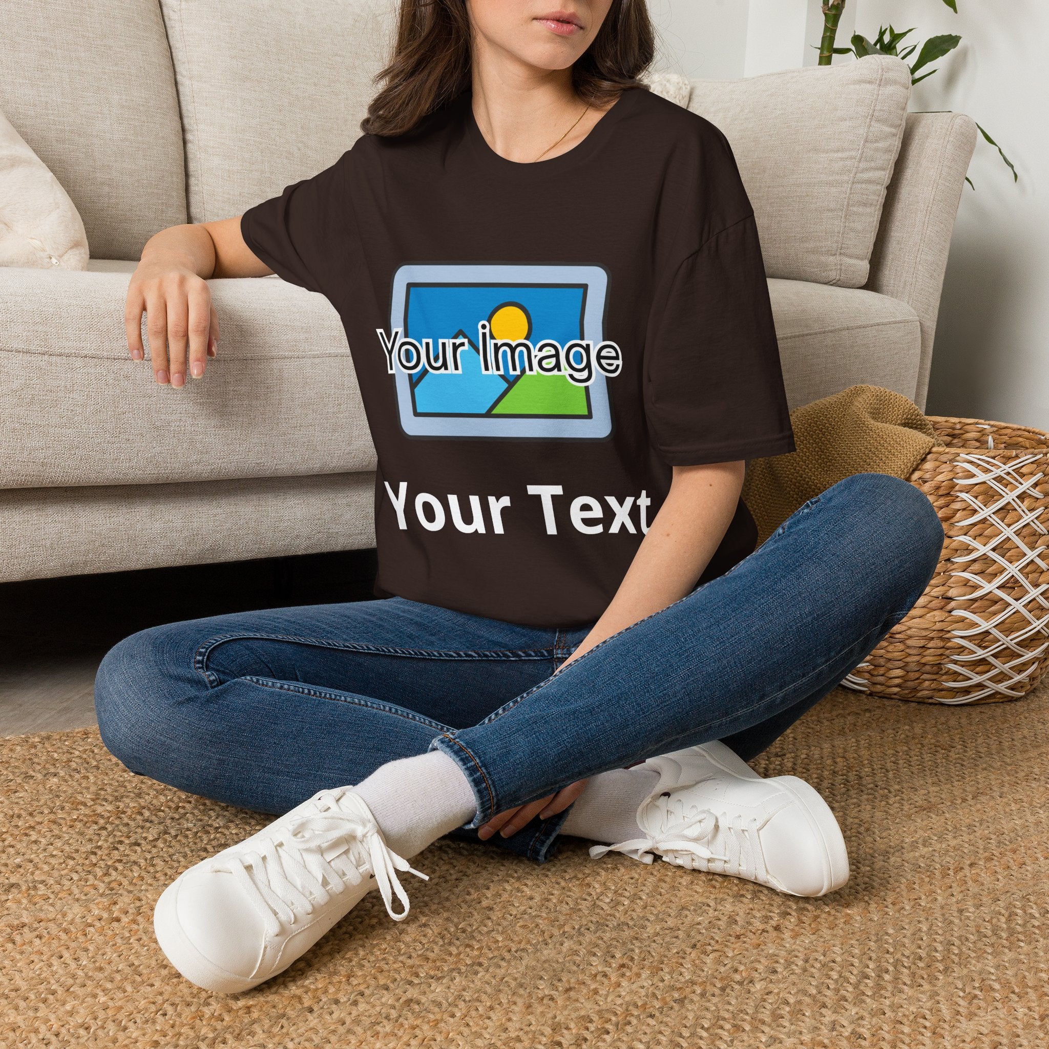 Unisex Custom Photo T-Shirt — Personalized Image & Text Tee