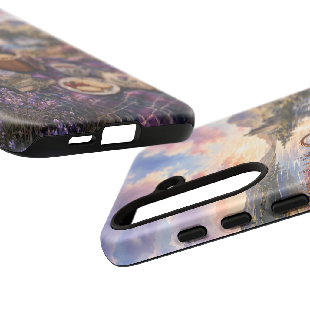 Highland Summer Picnic Phone Case – Scottish Castle & Thistle Art