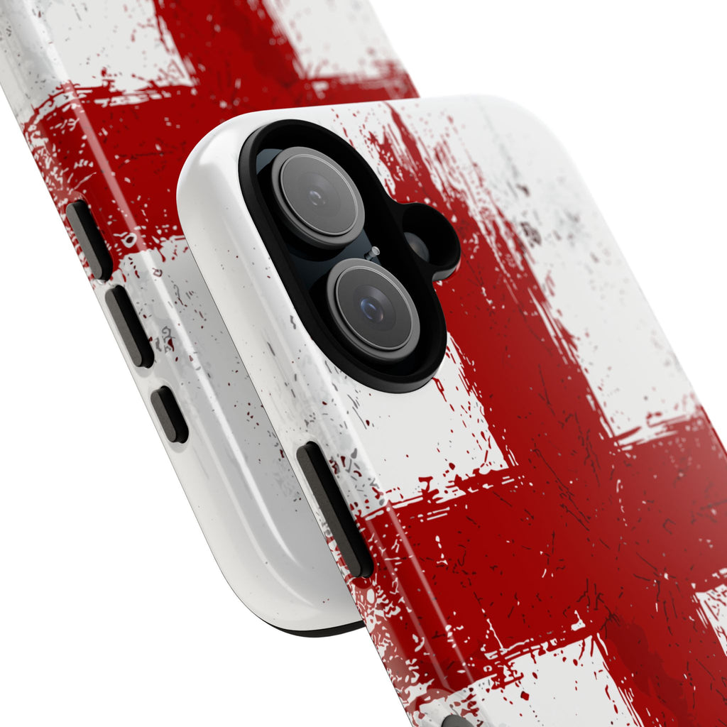 Phone Case - Distressed England St. George's Cross Patriotic Tough Case