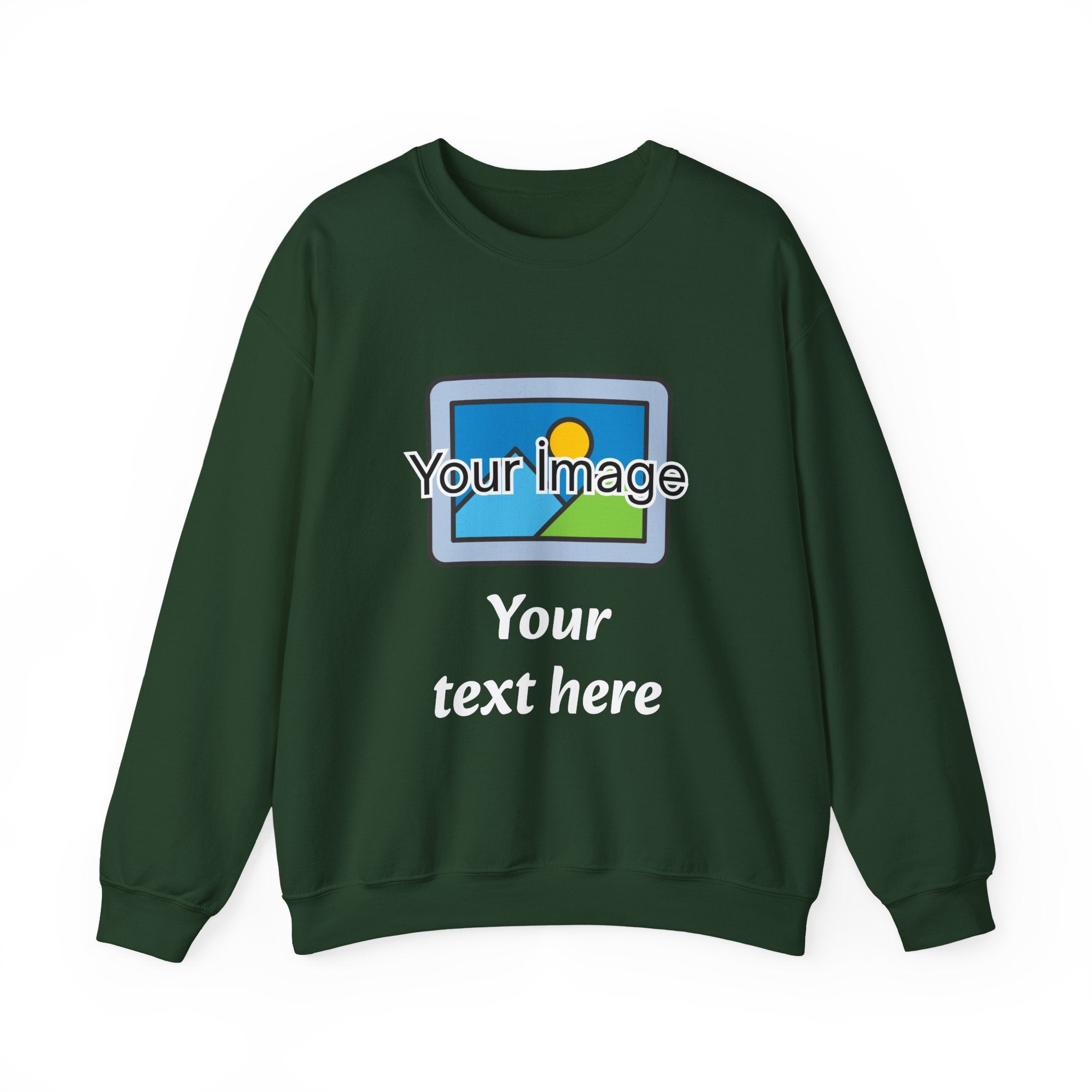 Personalized Image & Text Sweatshirt
