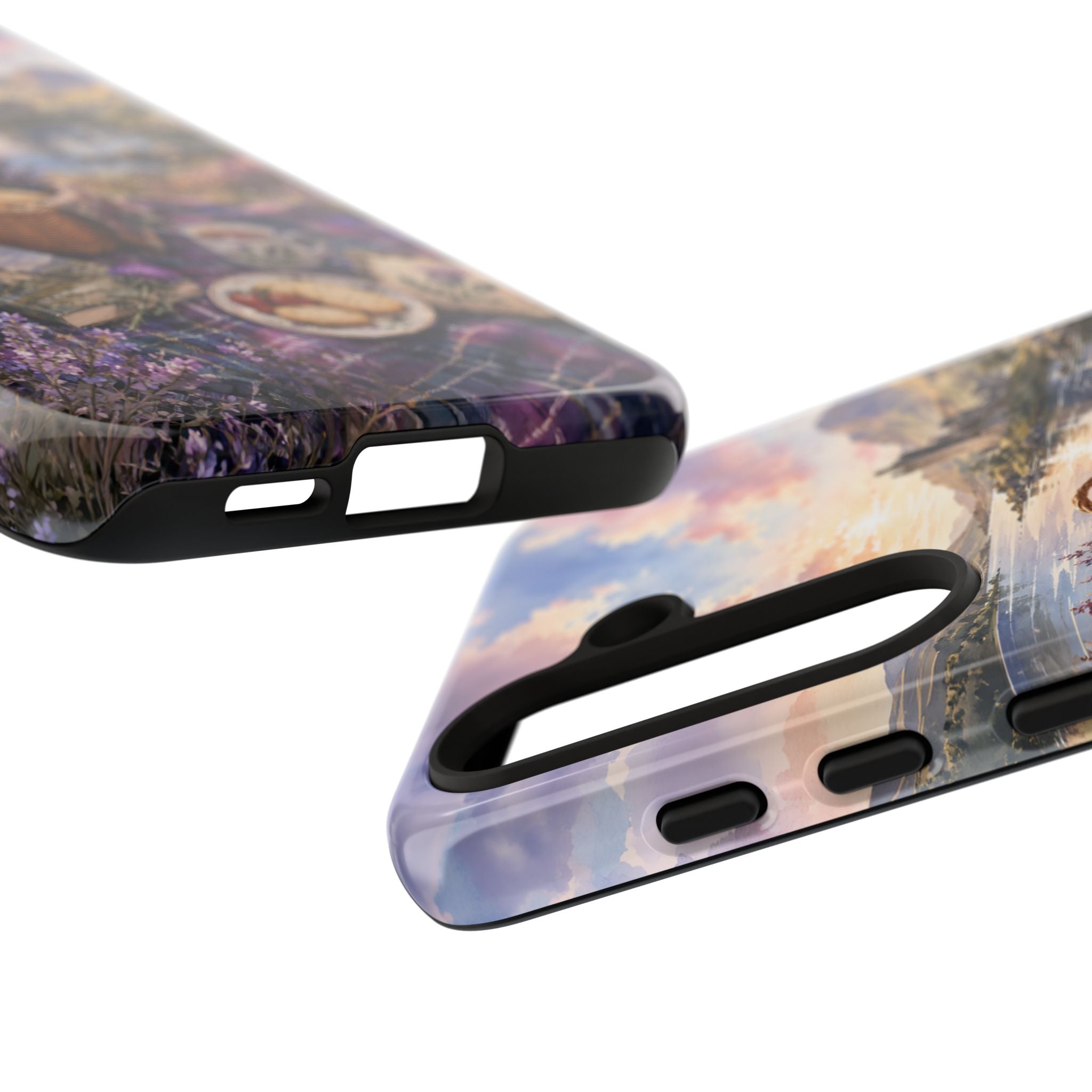 Highland Summer Picnic Phone Case – Scottish Castle & Thistle Art