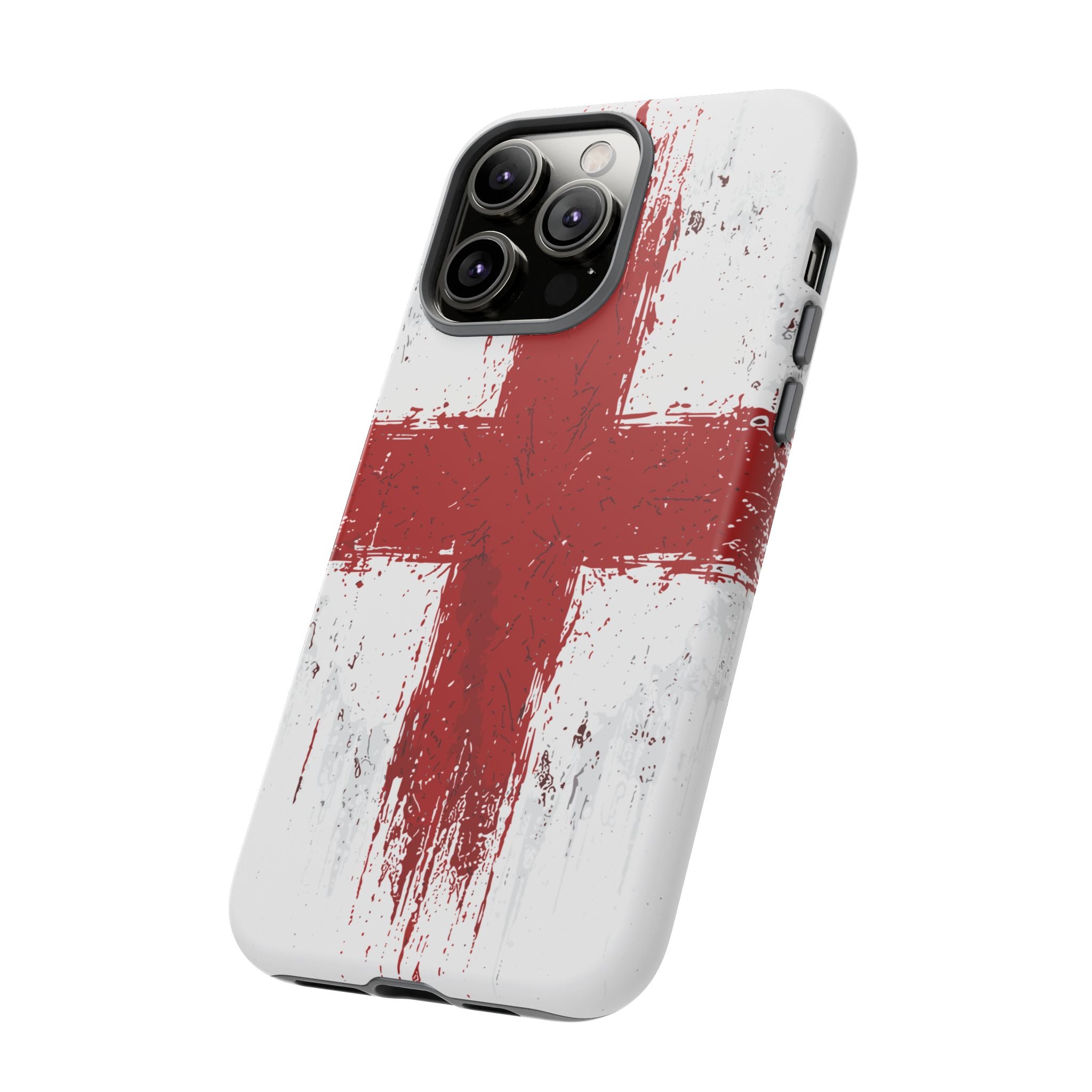 Phone Case - Distressed England St. George's Cross Patriotic Tough Case