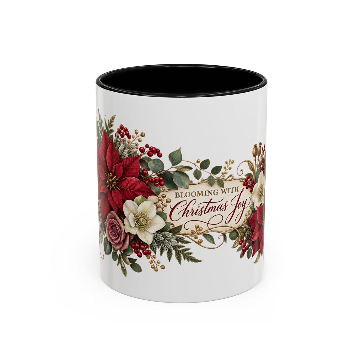 Blooming With Christmas Joy Floral Christmas Mug