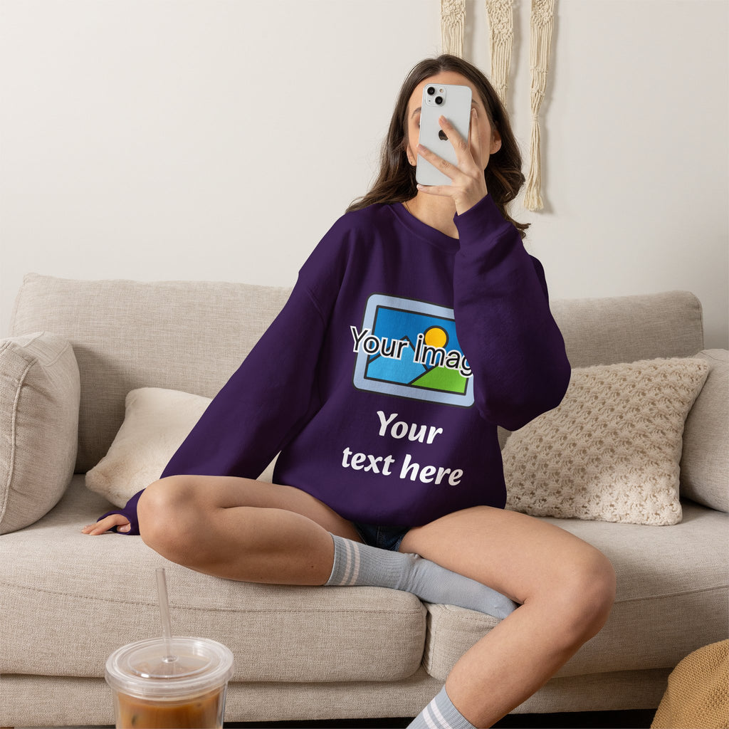 Personalized Image & Text Sweatshirt