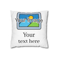 Personalized Photo & Text Throw Pillow Cover