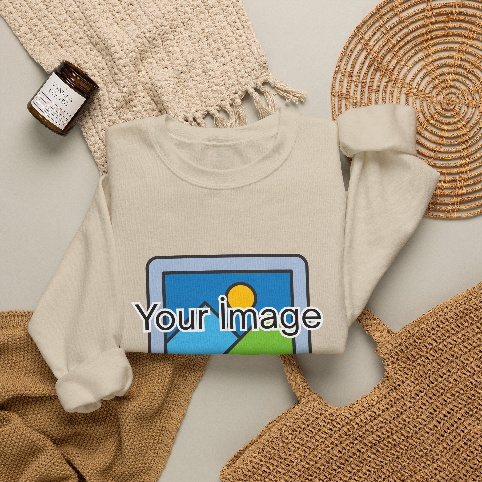 Personalized Image & Text Sweatshirt