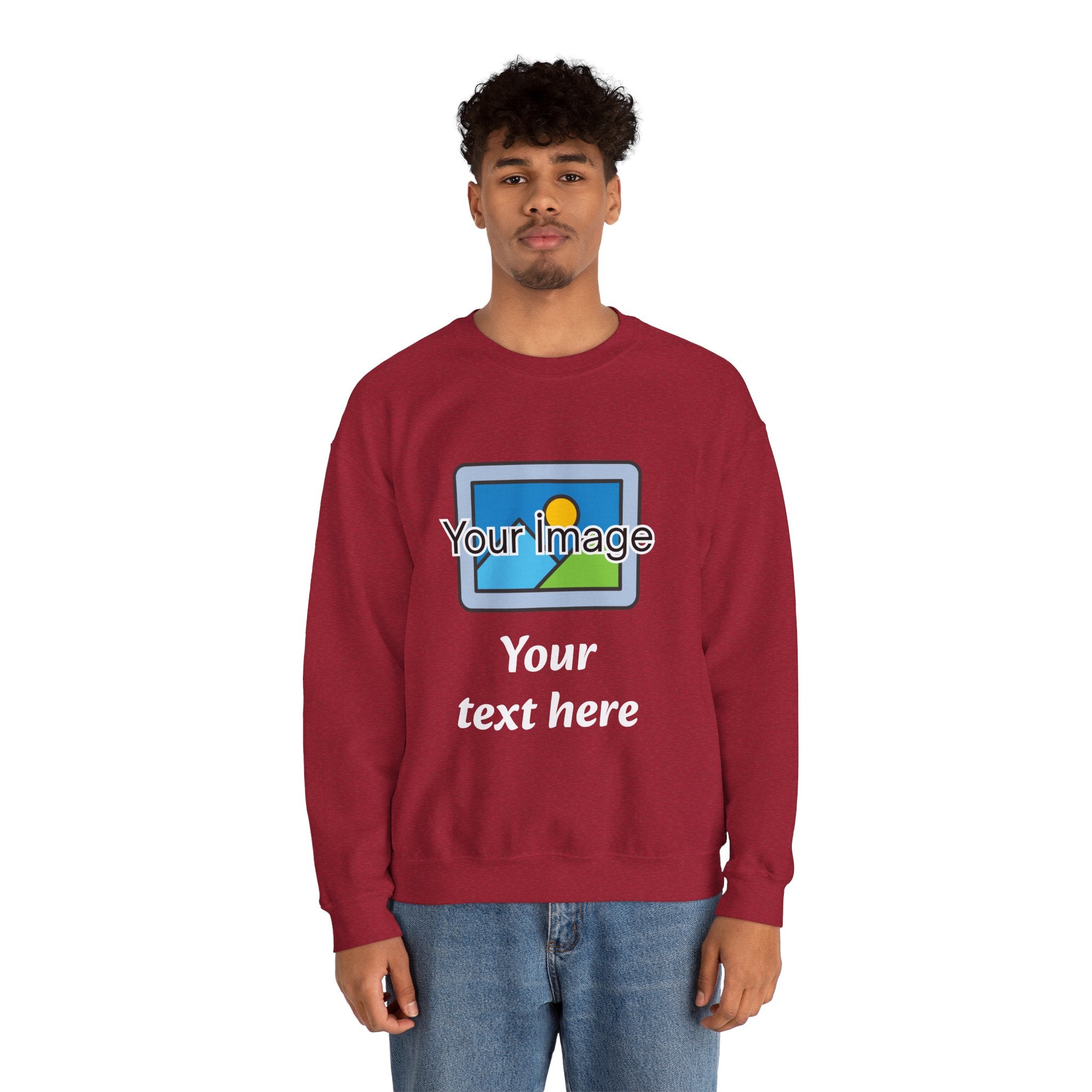 Personalized Image & Text Sweatshirt