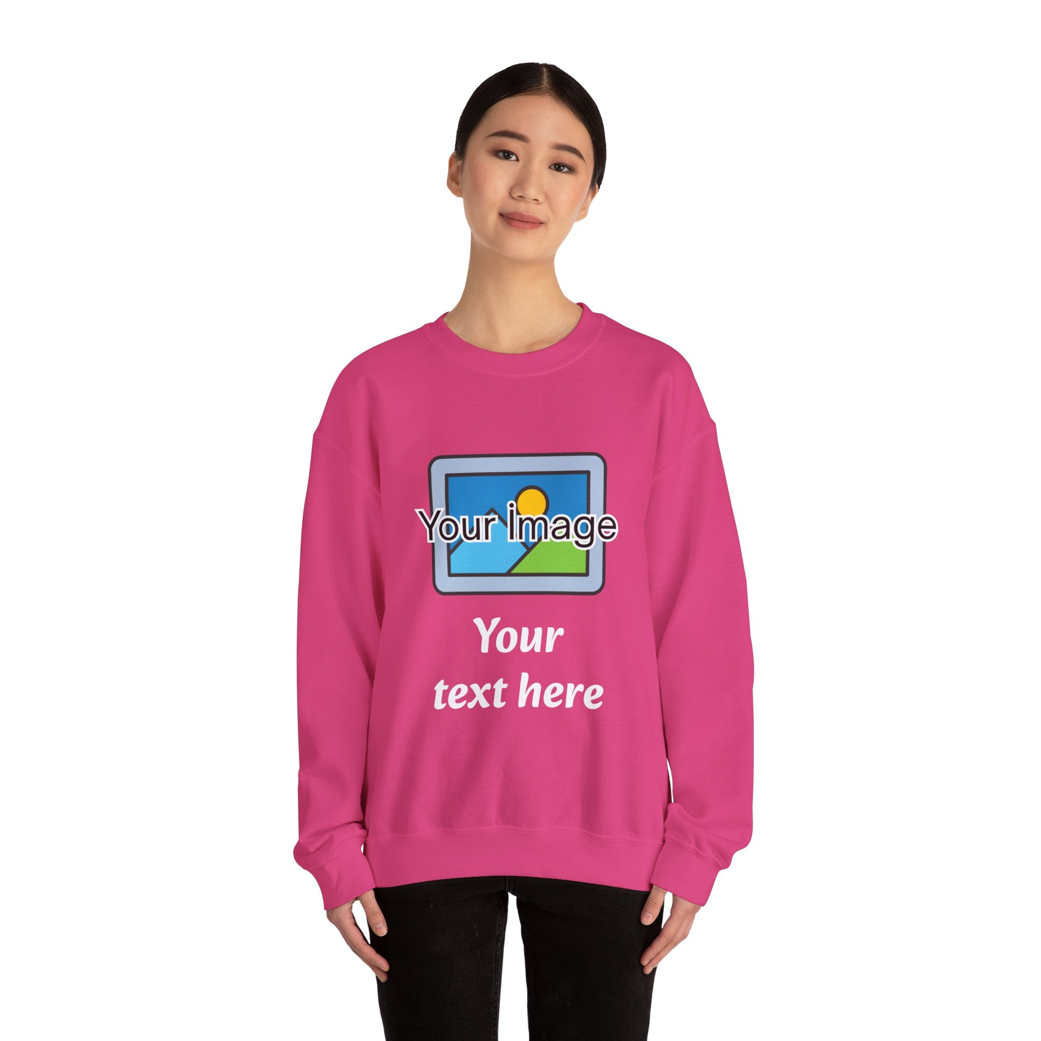 Personalized Image & Text Sweatshirt