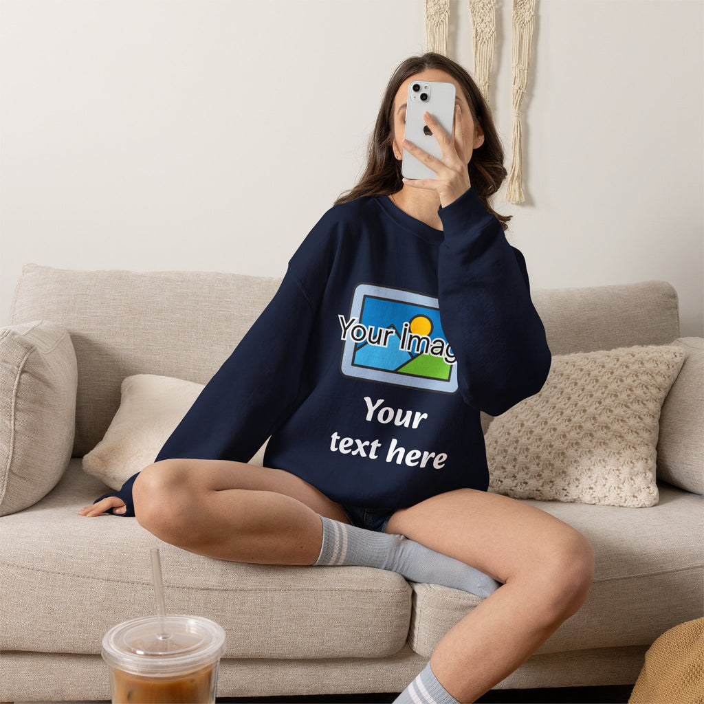 Personalized Image & Text Sweatshirt