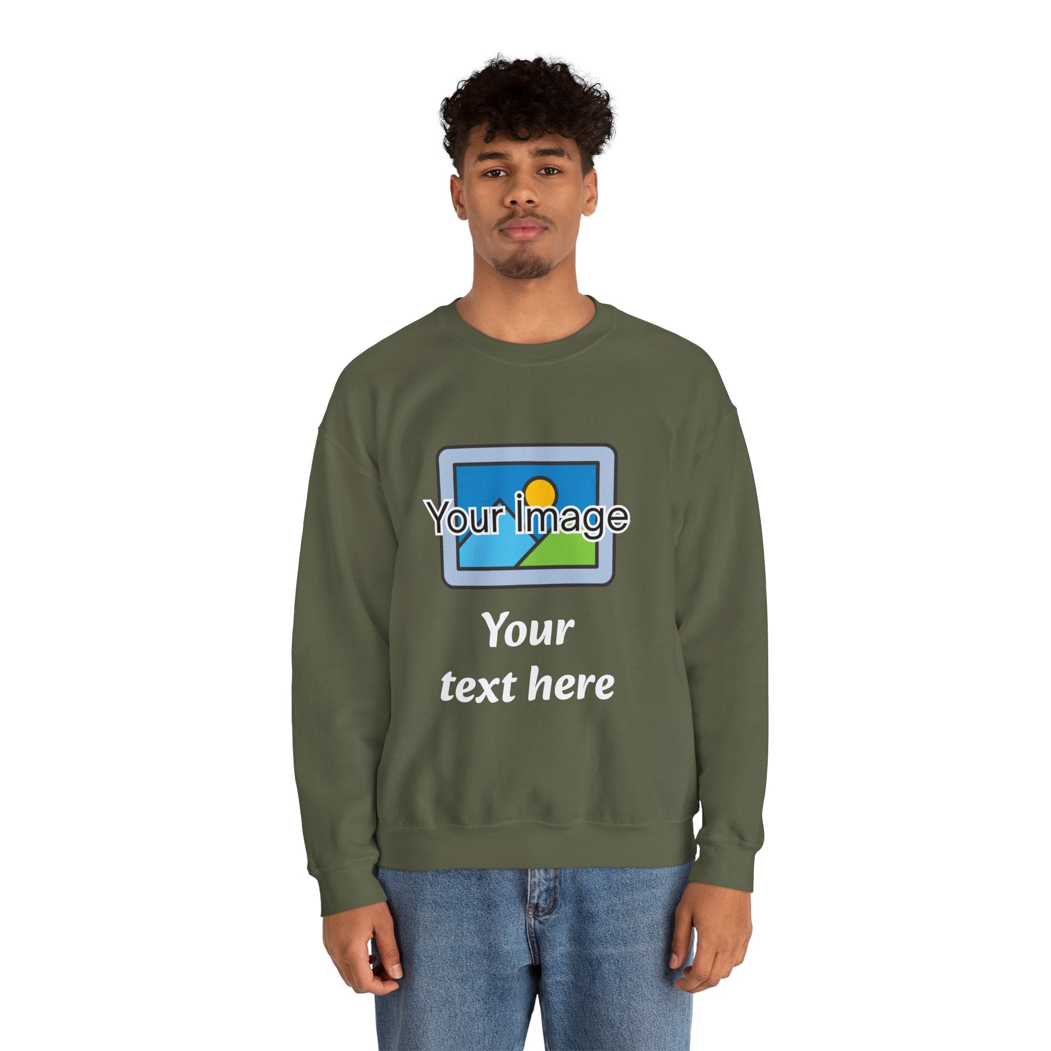 Personalized Image & Text Sweatshirt