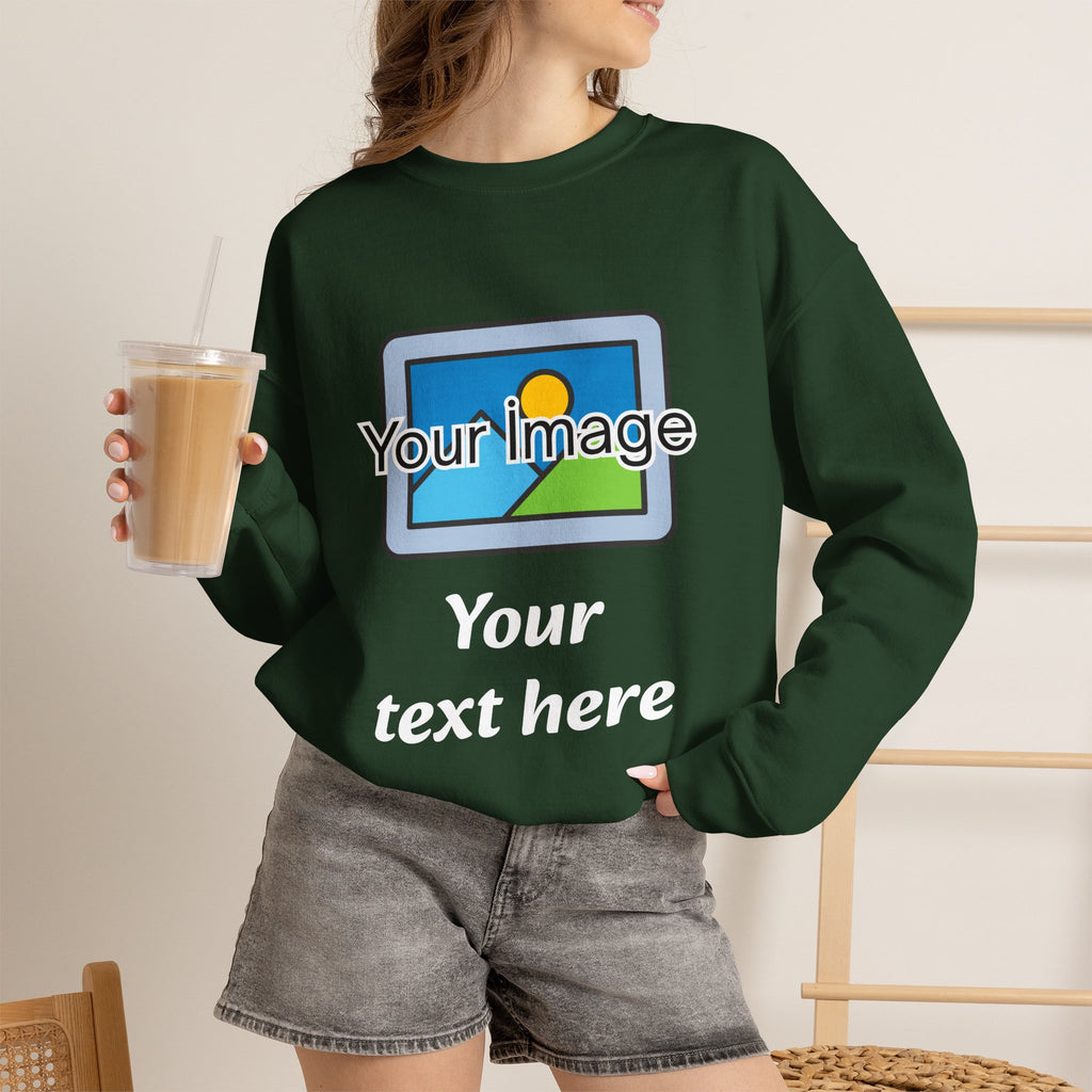 Personalized Image & Text Sweatshirt