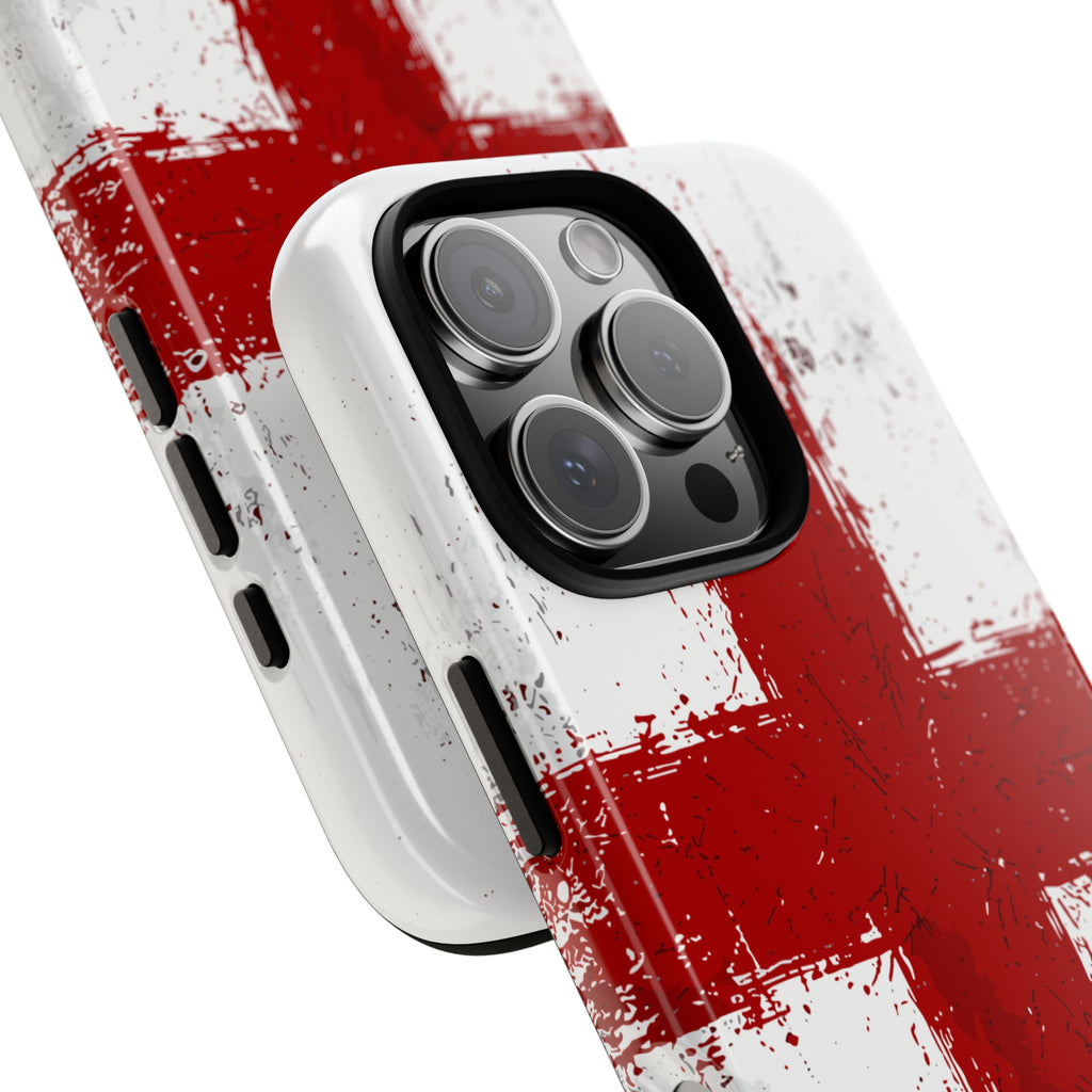 Phone Case - Distressed England St. George's Cross Patriotic Tough Case