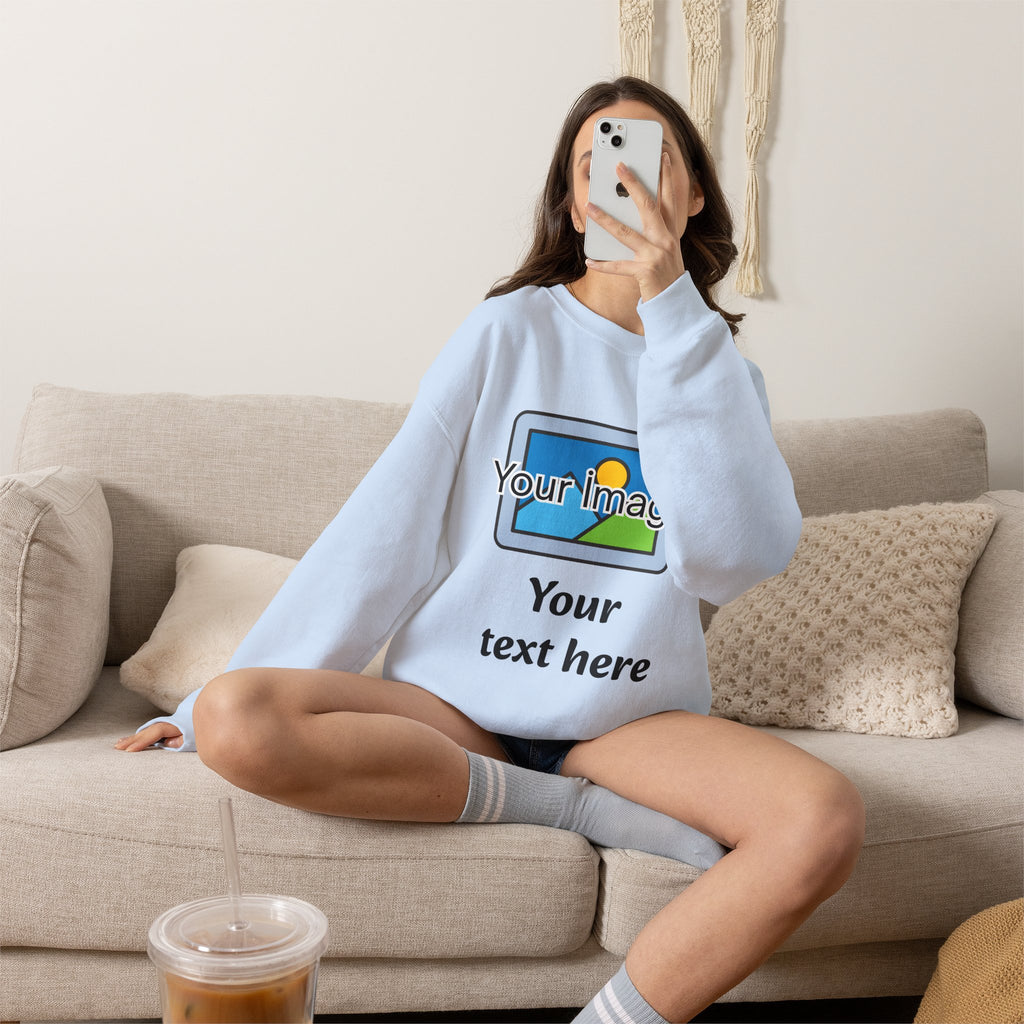 Personalized Image & Text Sweatshirt