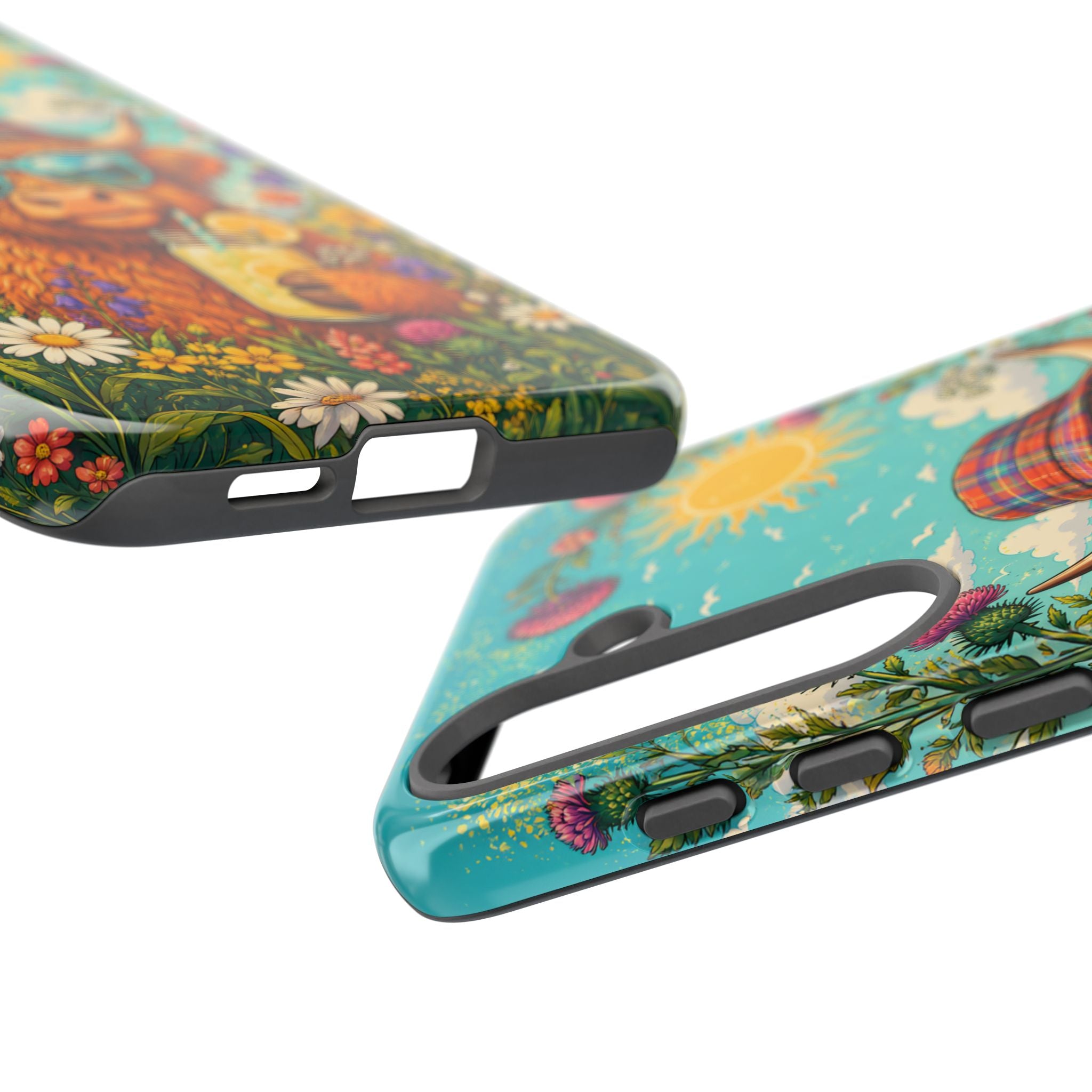 Sunny Highland Cow Phone Case – Scottish Summer Festival Edition