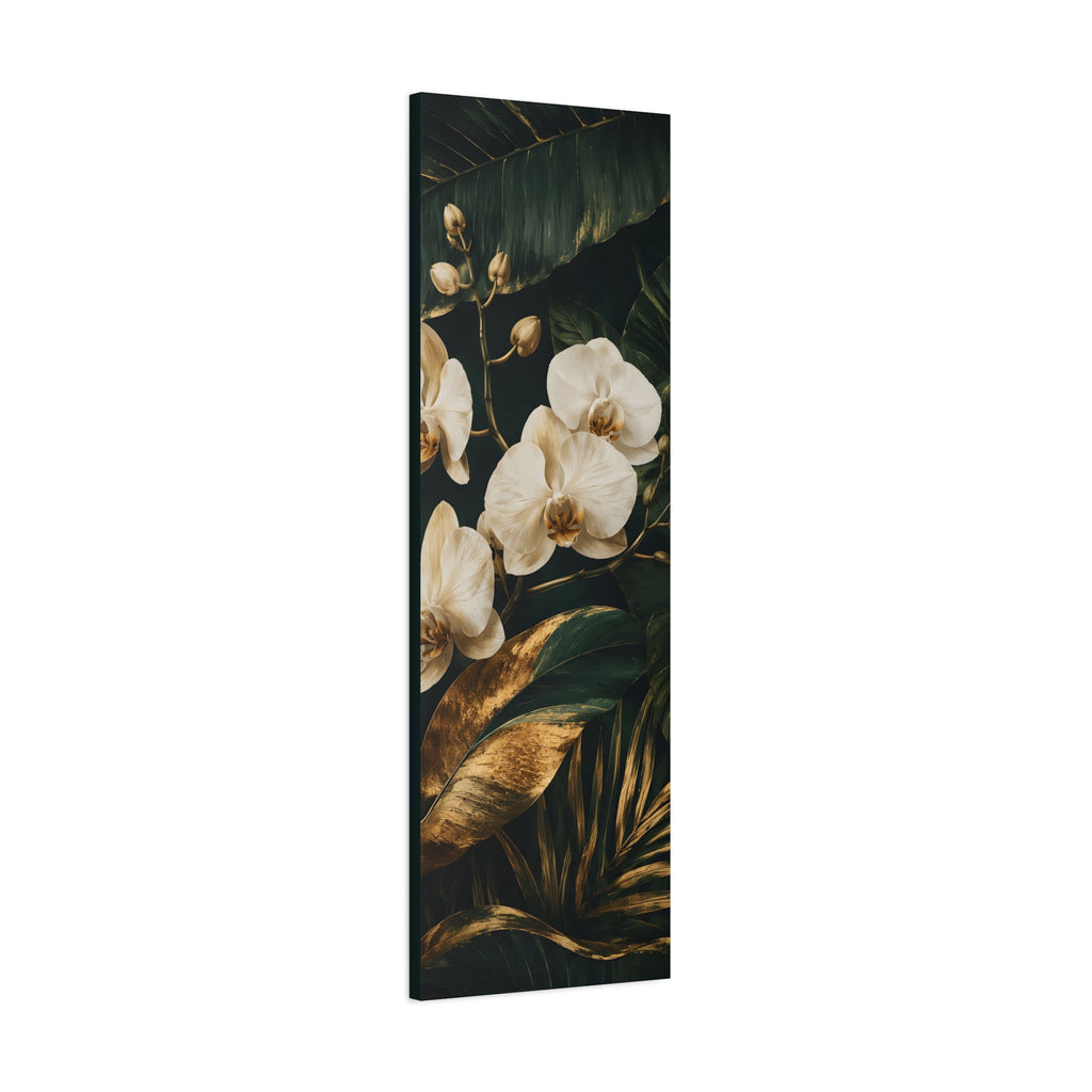 Orchid Botanical Matte Canvas Print — Stretched 1.25"