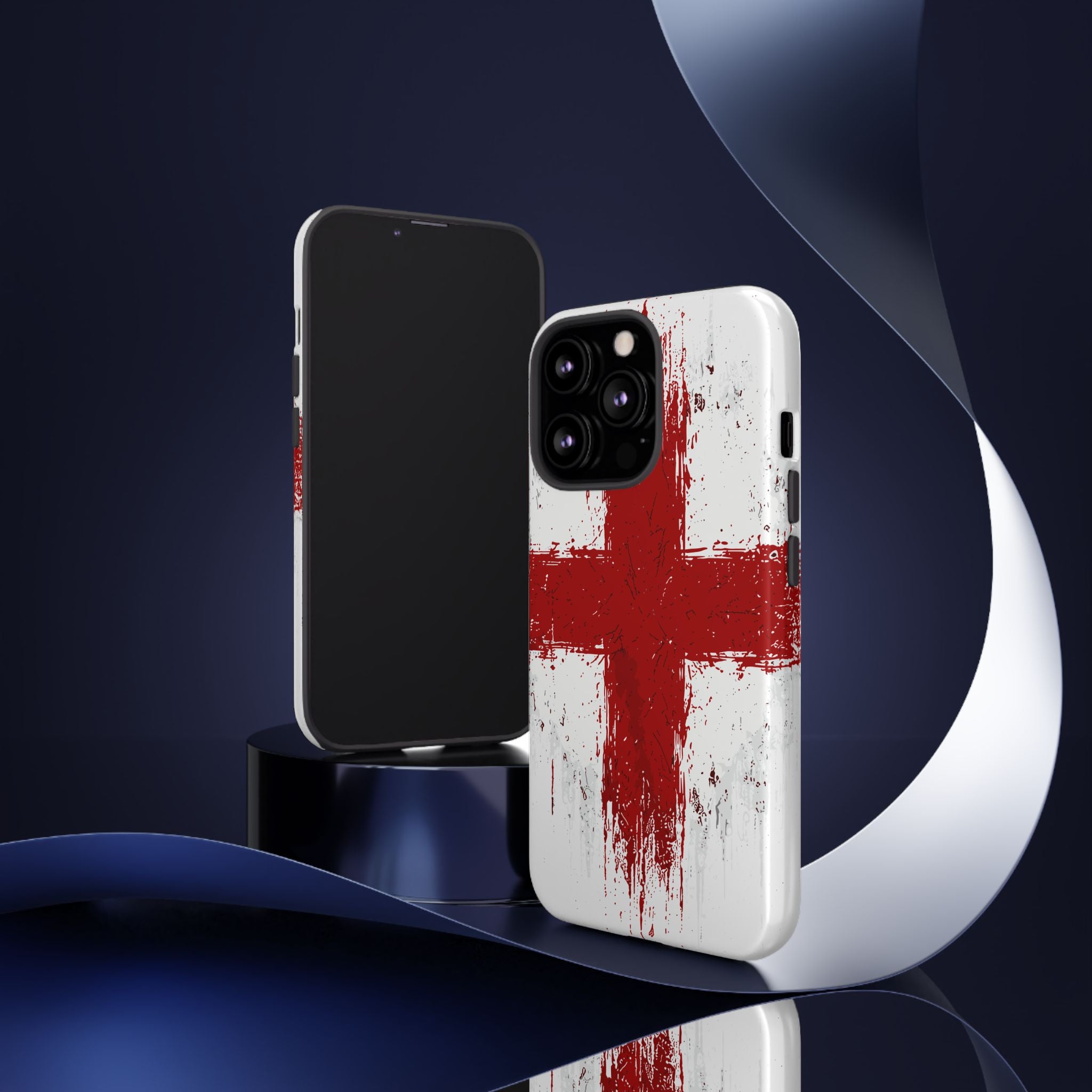 Phone Case - Distressed England St. George's Cross Patriotic Tough Case