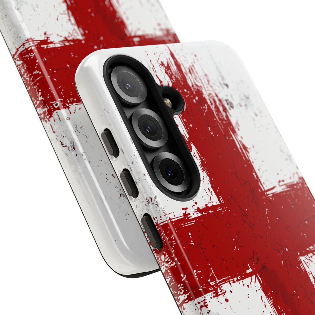 Phone Case - Distressed England St. George's Cross Patriotic Tough Case