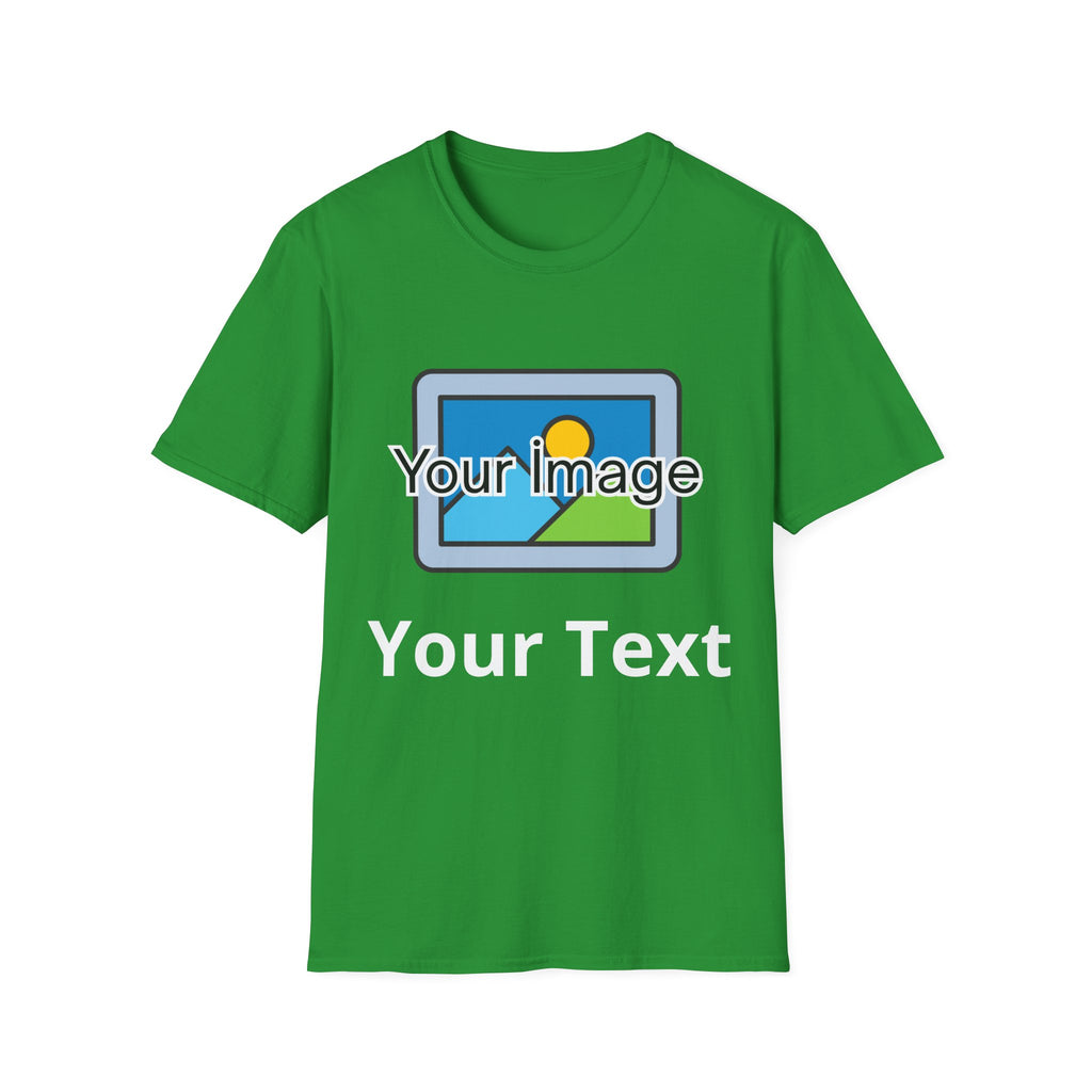 Unisex Custom Photo T-Shirt — Personalized Image & Text Tee