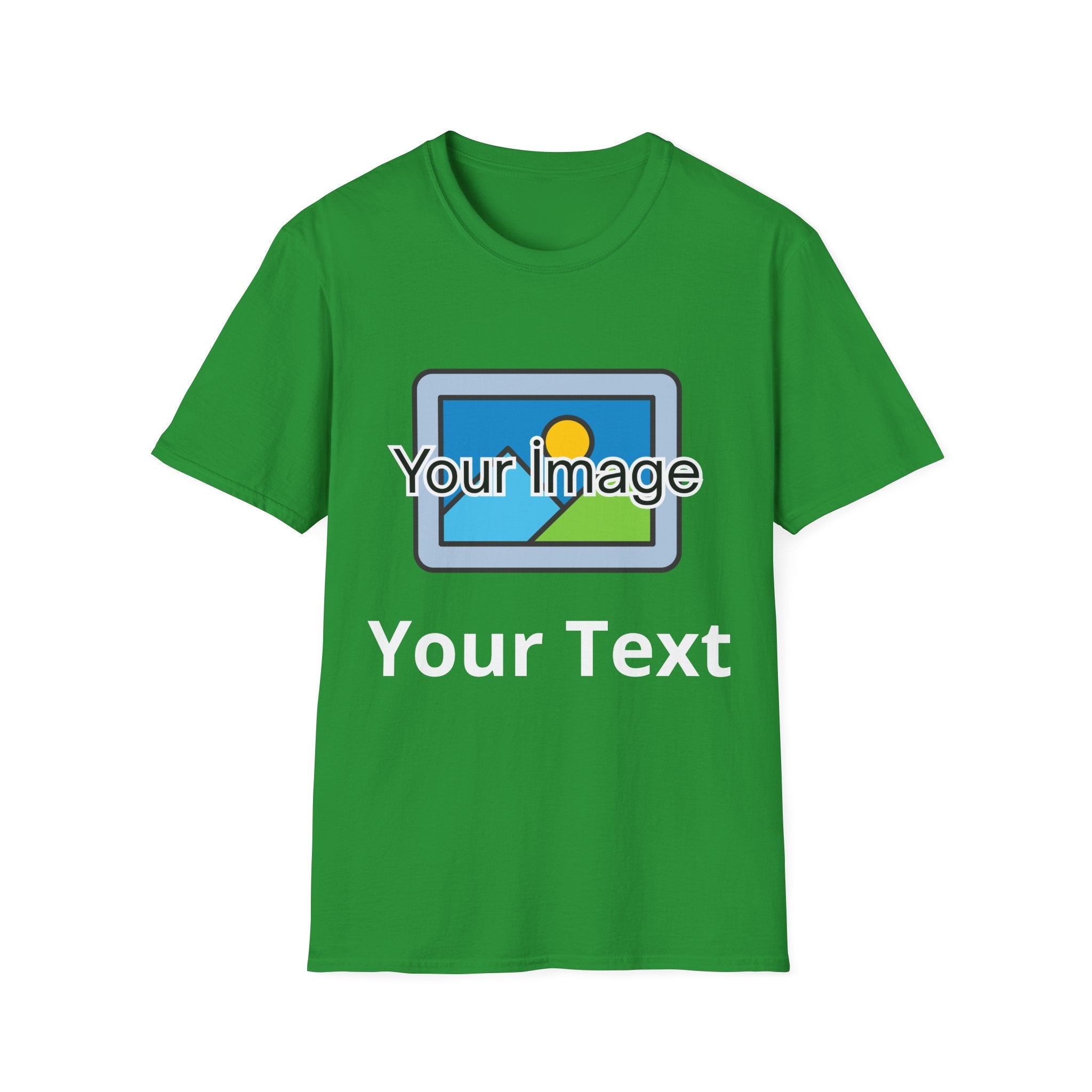 Unisex Custom Photo T-Shirt — Personalized Image & Text Tee