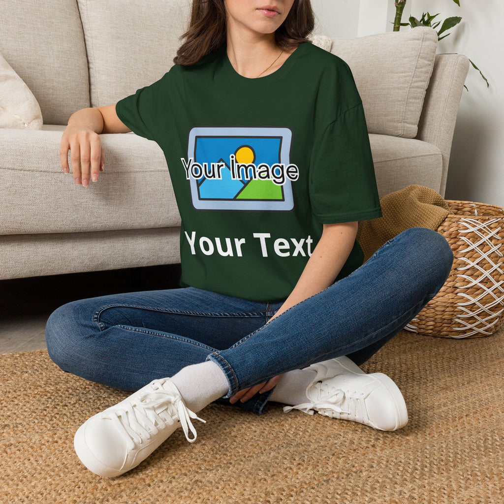 Unisex Custom Photo T-Shirt — Personalized Image & Text Tee