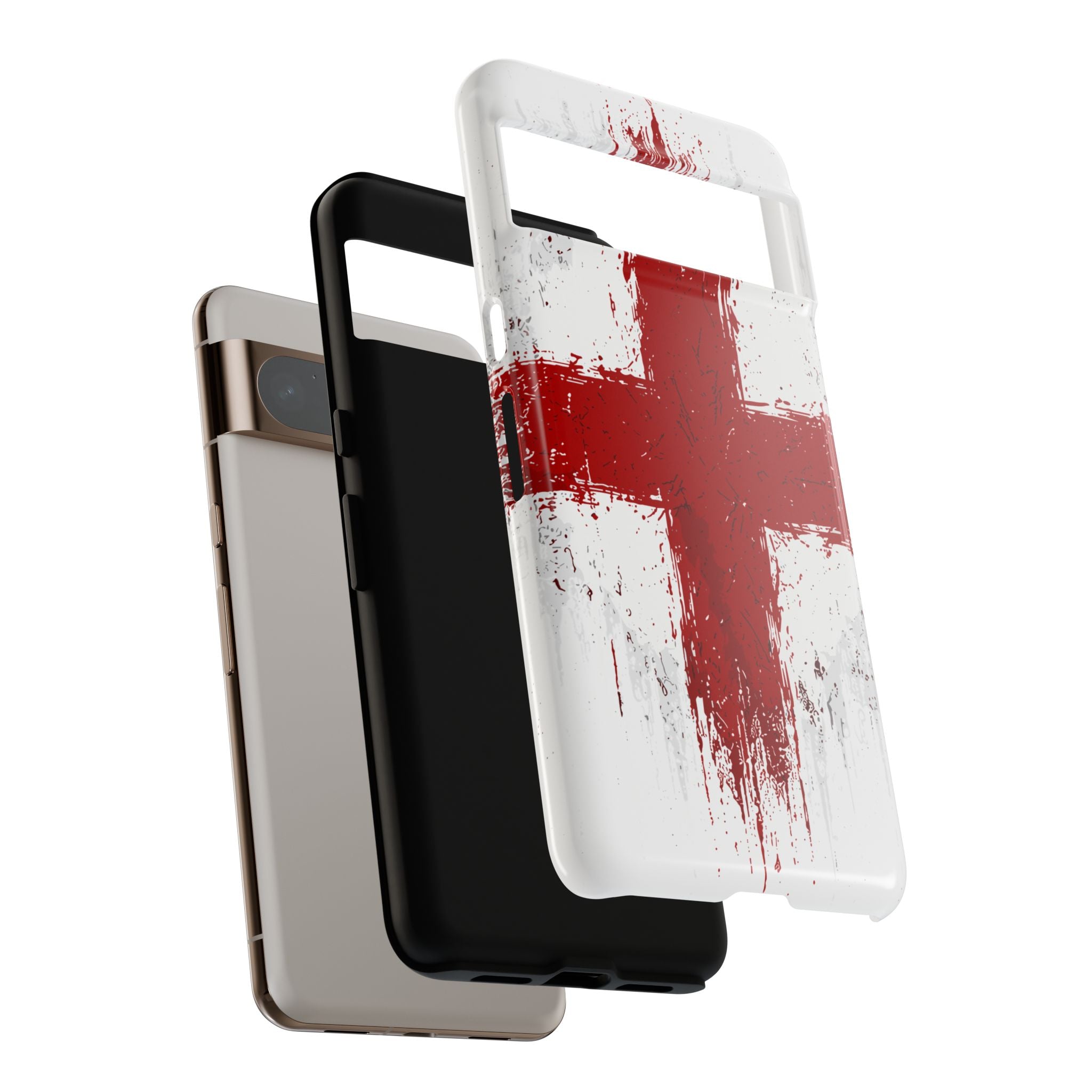 Phone Case - Distressed England St. George's Cross Patriotic Tough Case