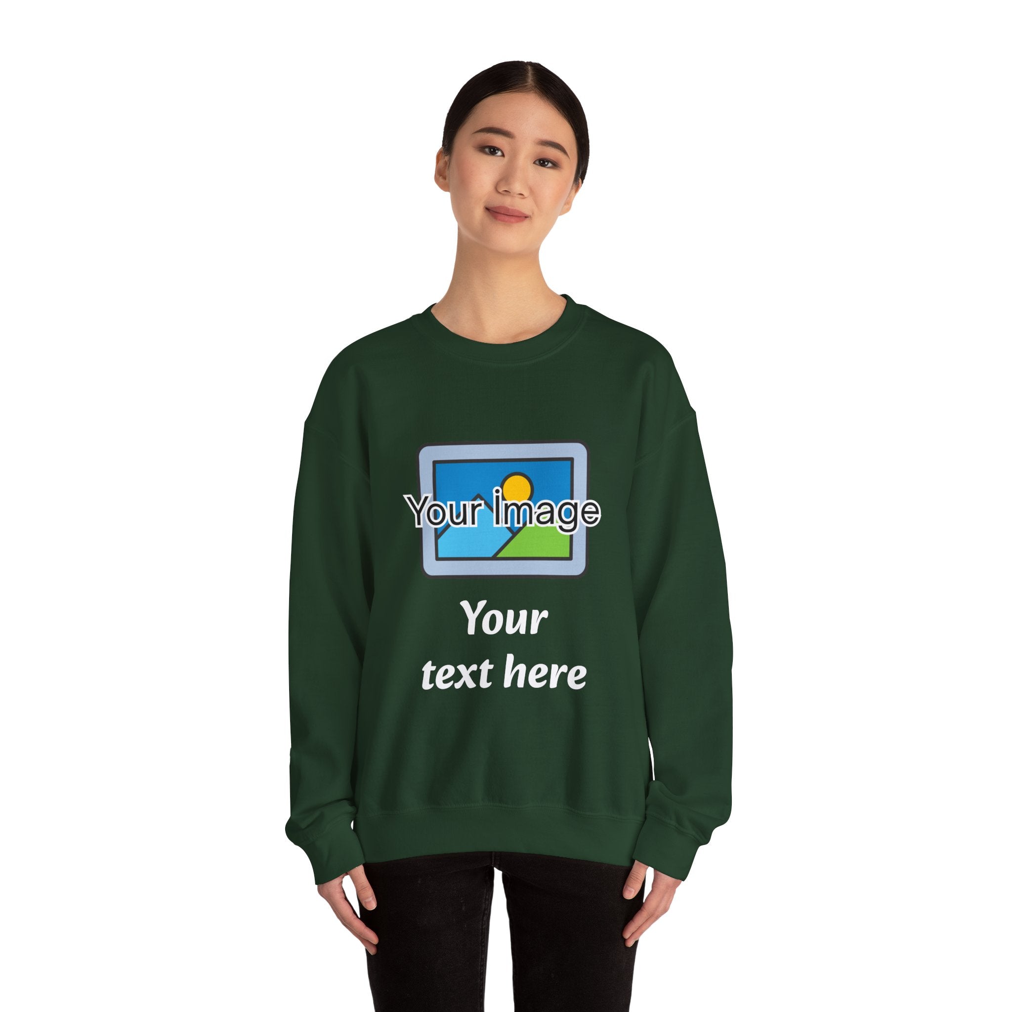 Personalized Image & Text Sweatshirt