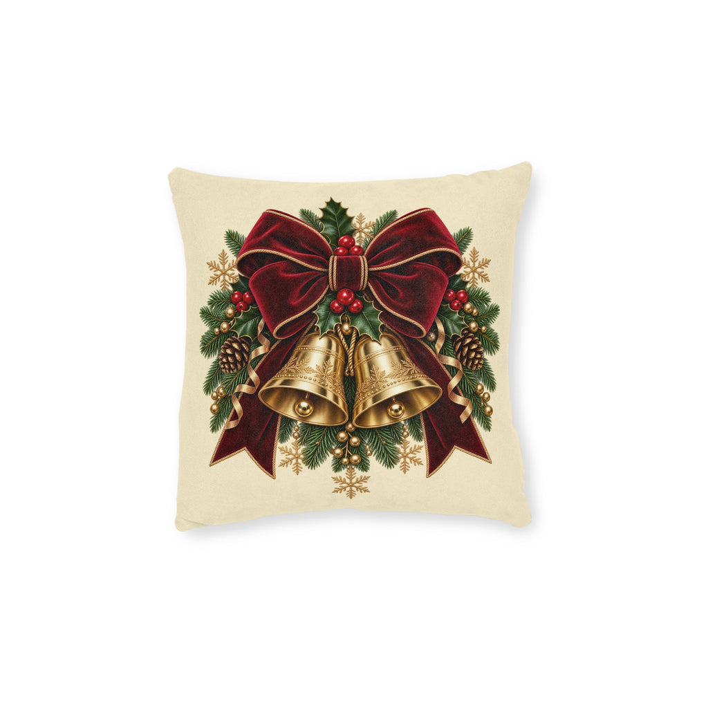 Christmas Jingle Bells Square Pillow