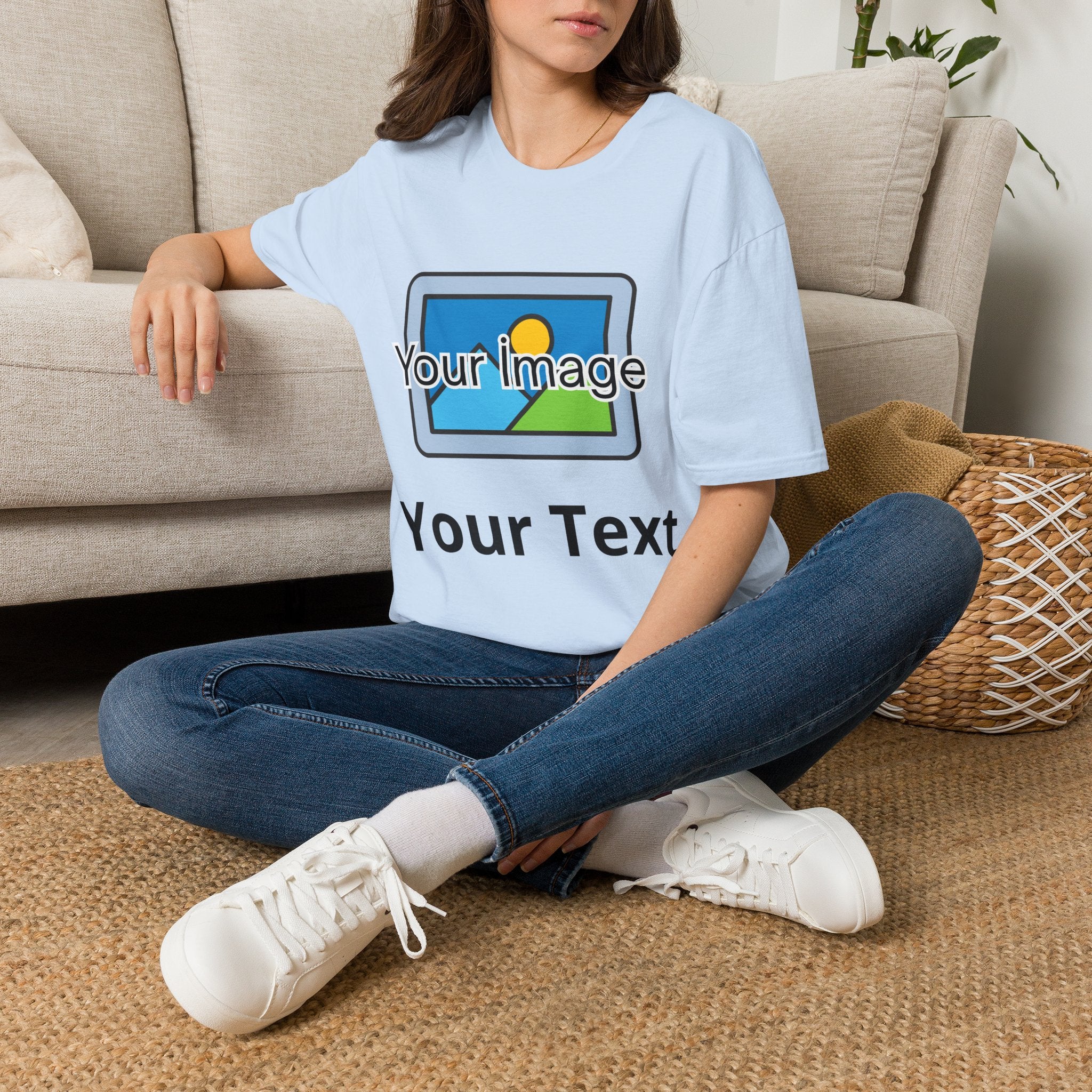Unisex Custom Photo T-Shirt — Personalized Image & Text Tee