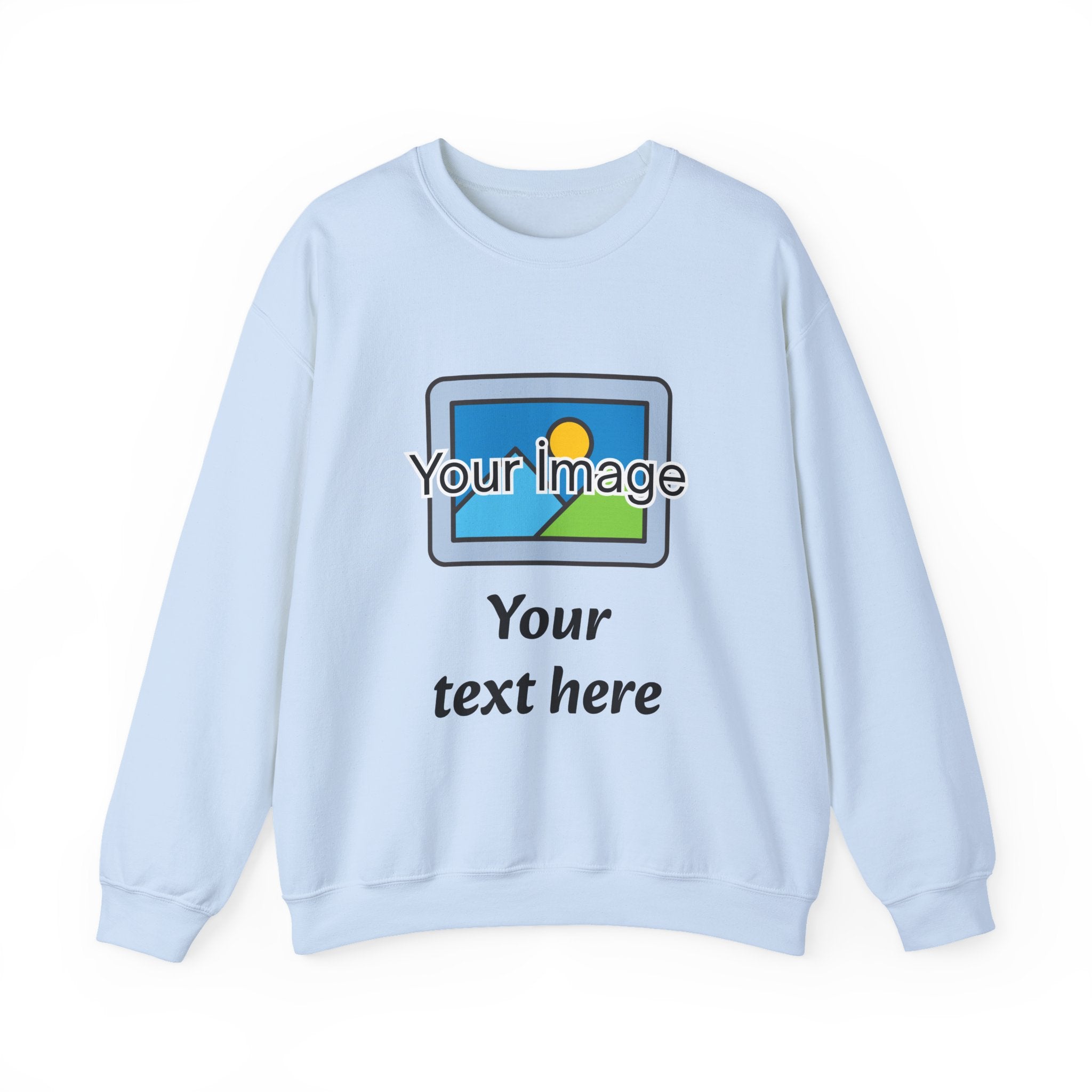 Personalized Image & Text Sweatshirt