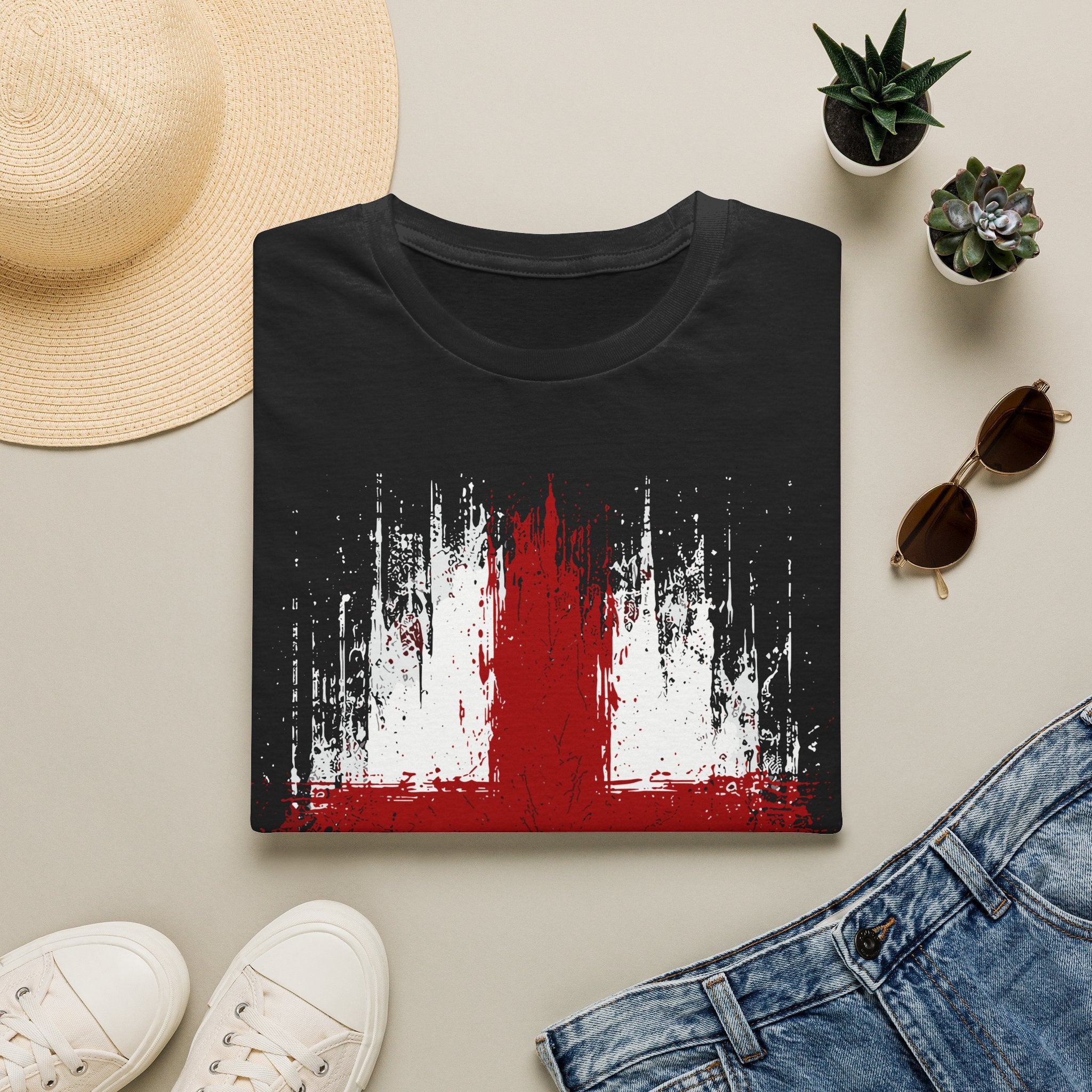 England St. George Flag T-Shirt black