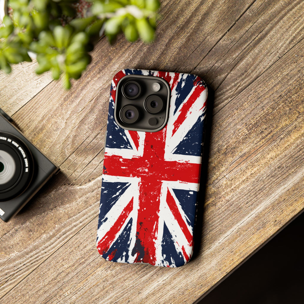 Union Jack Phone Case — Distressed British Flag Tough Case