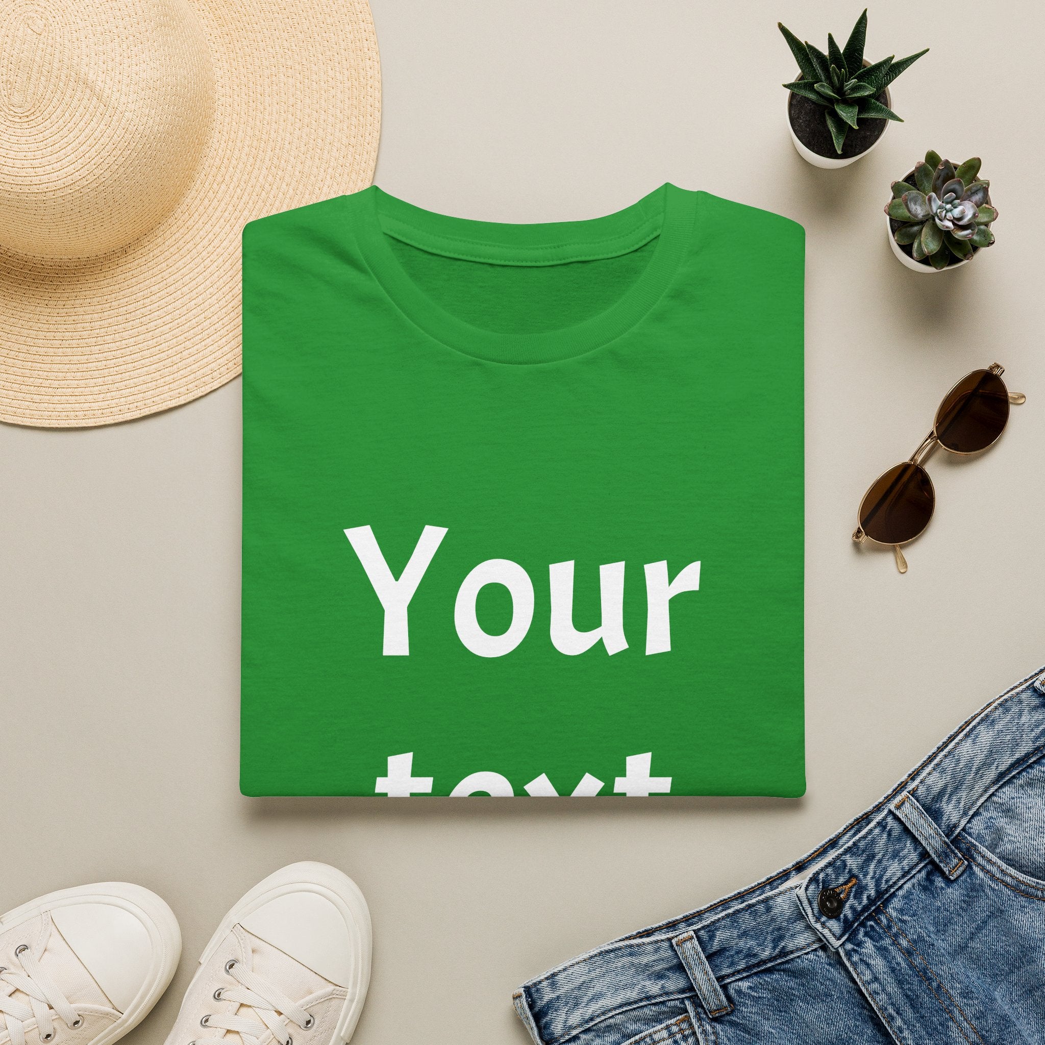 Unisex Custom Text T-Shirt — Personalized “Your Text Here” Tee