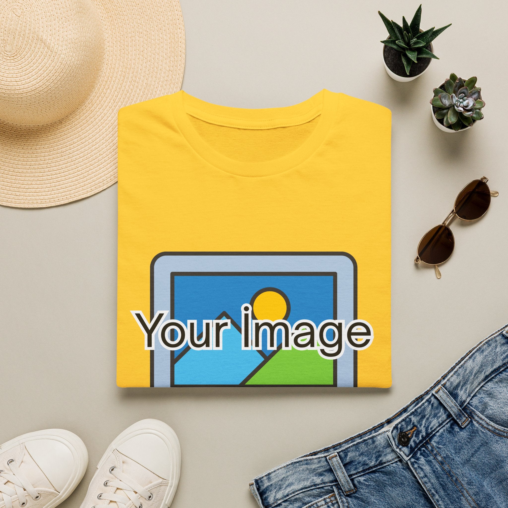 Unisex Custom Photo T-Shirt — Personalized Image & Text Tee