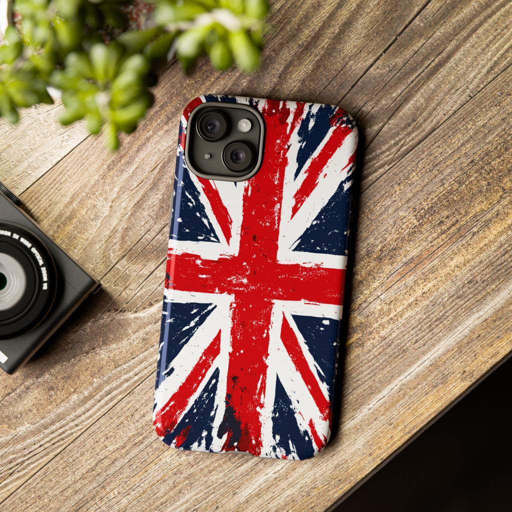 Union Jack Phone Case — Distressed British Flag Tough Case