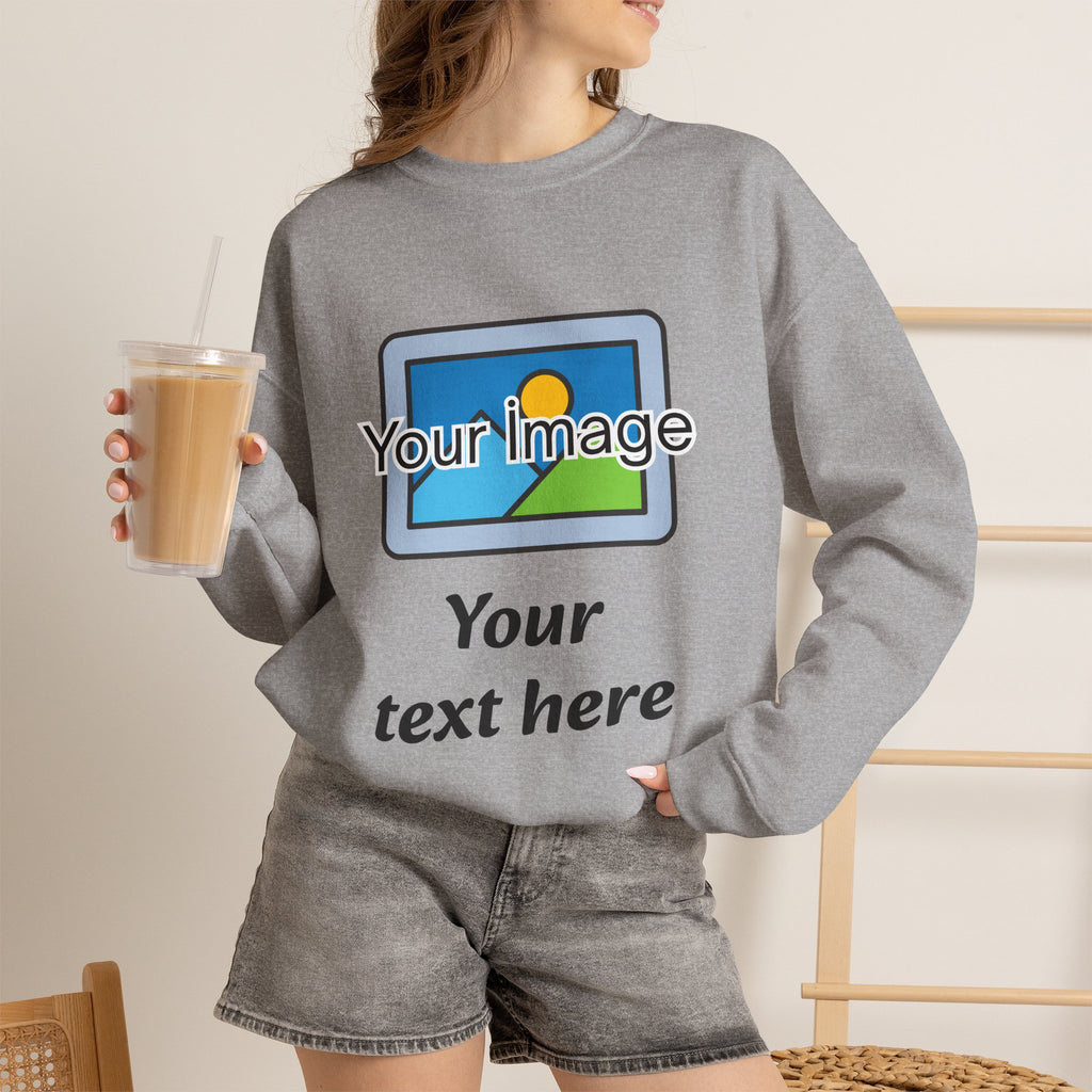 Personalized Image & Text Sweatshirt