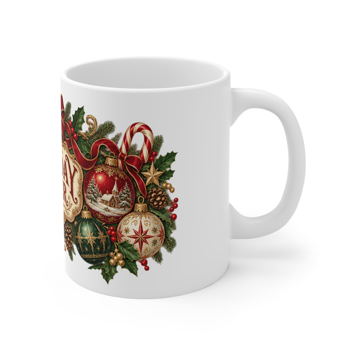 Holiday Cheer Christmas Coffee Mug