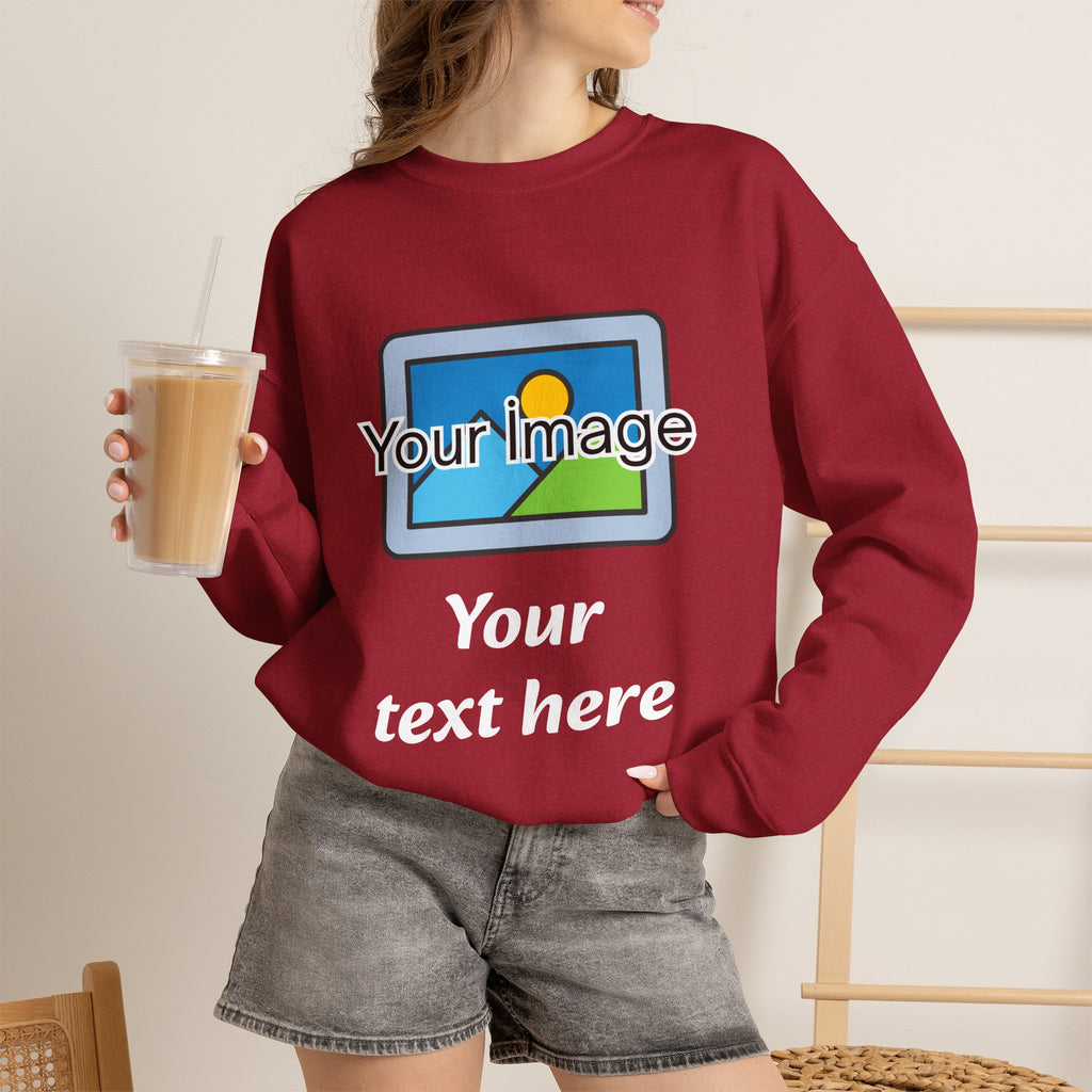 Personalized Image & Text Sweatshirt