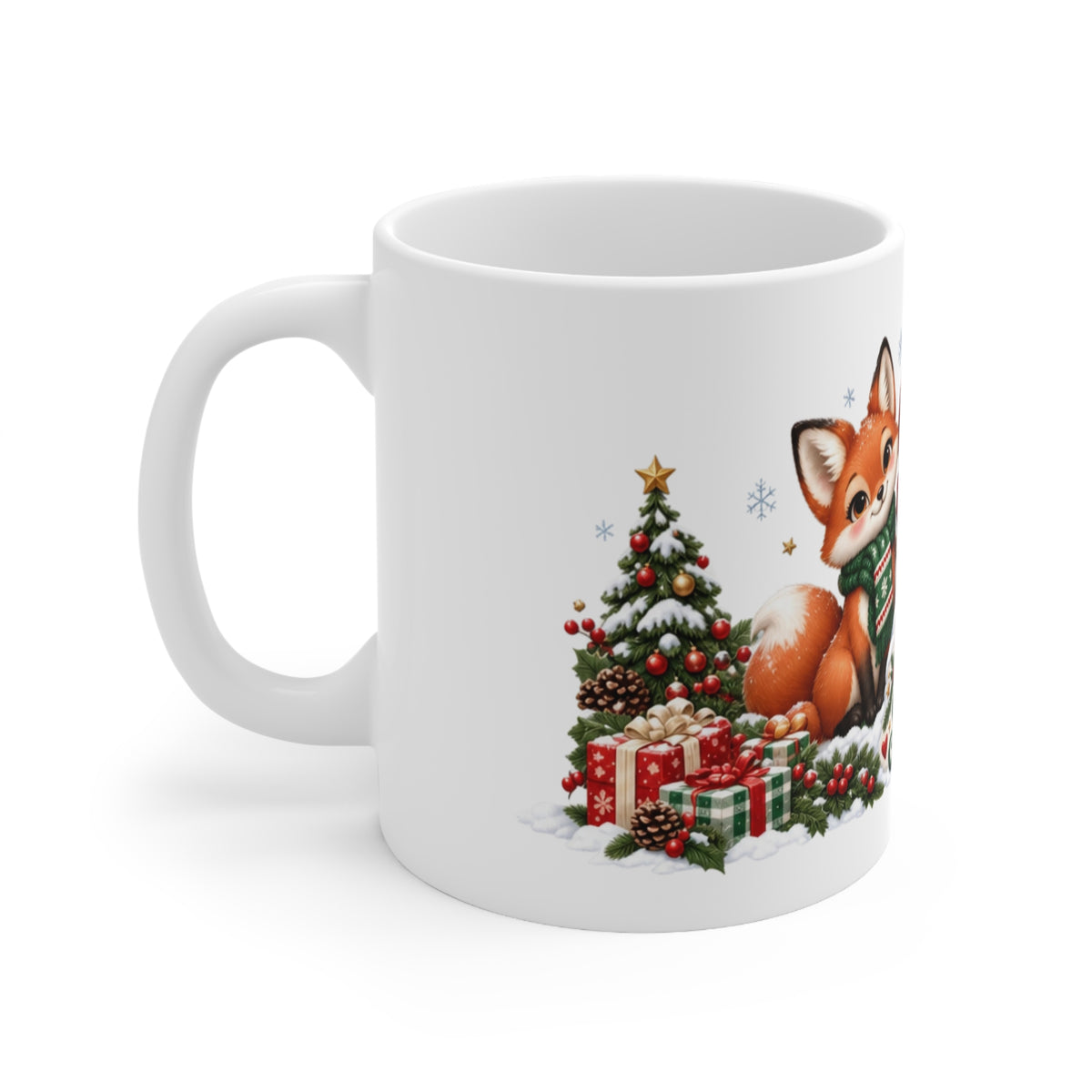 Let It Snow Christmas Woodland Animals Mug