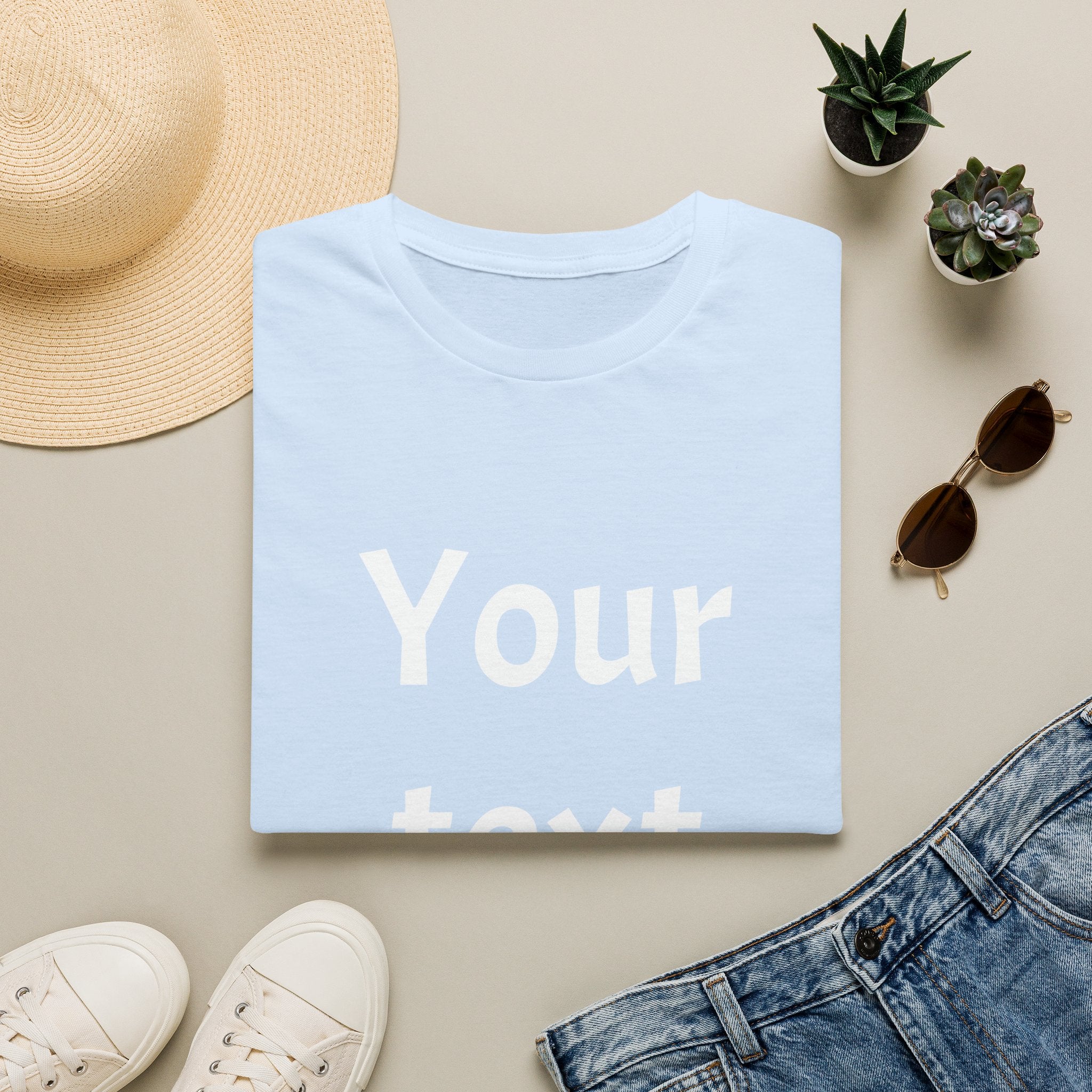 Unisex Custom Text T-Shirt — Personalized “Your Text Here” Tee