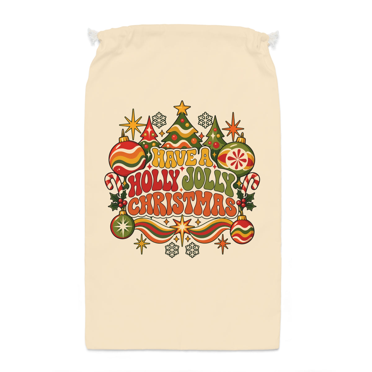 Have a Holly Jolly Christmas Holiday Gift Sack