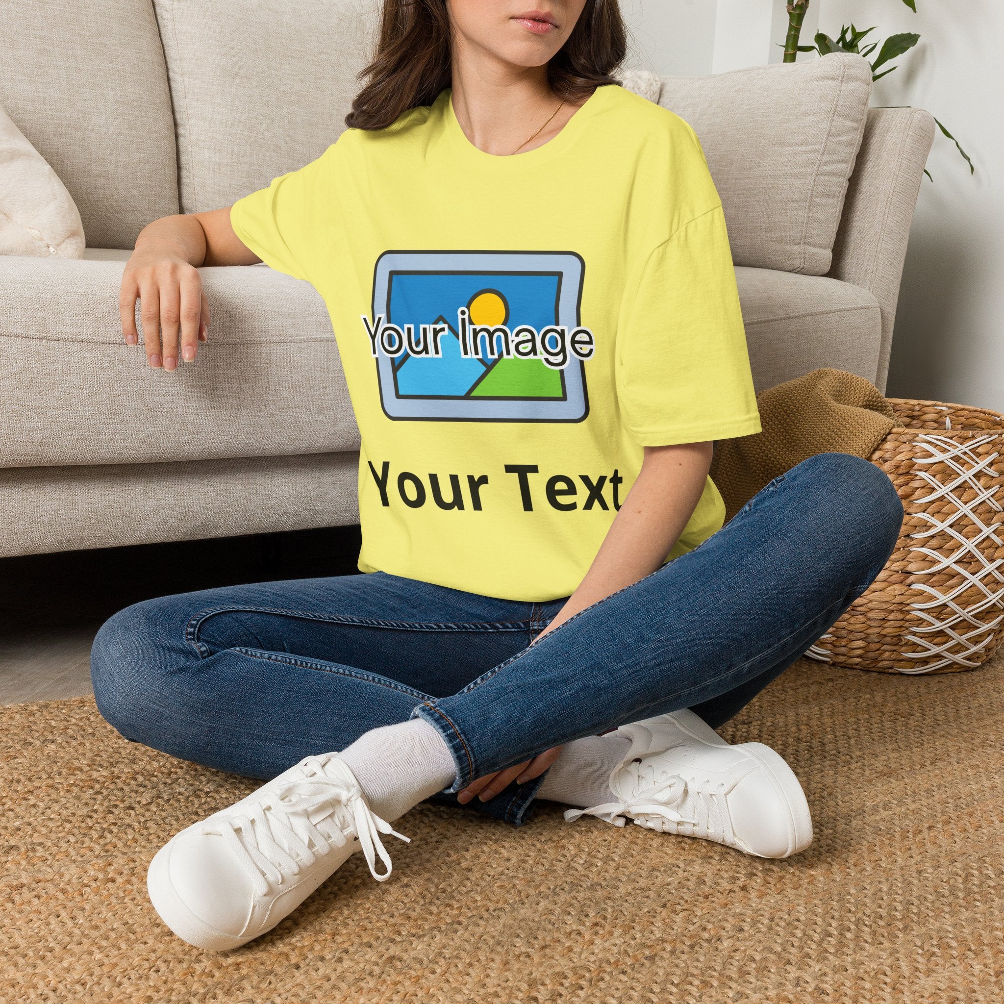Unisex Custom Photo T-Shirt — Personalized Image & Text Tee