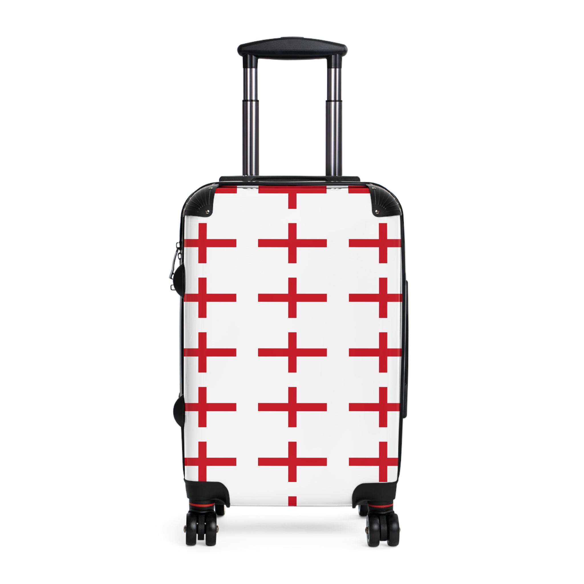 England Flag Pattern Suitcase — Modern Geometric Carry-On Luggage