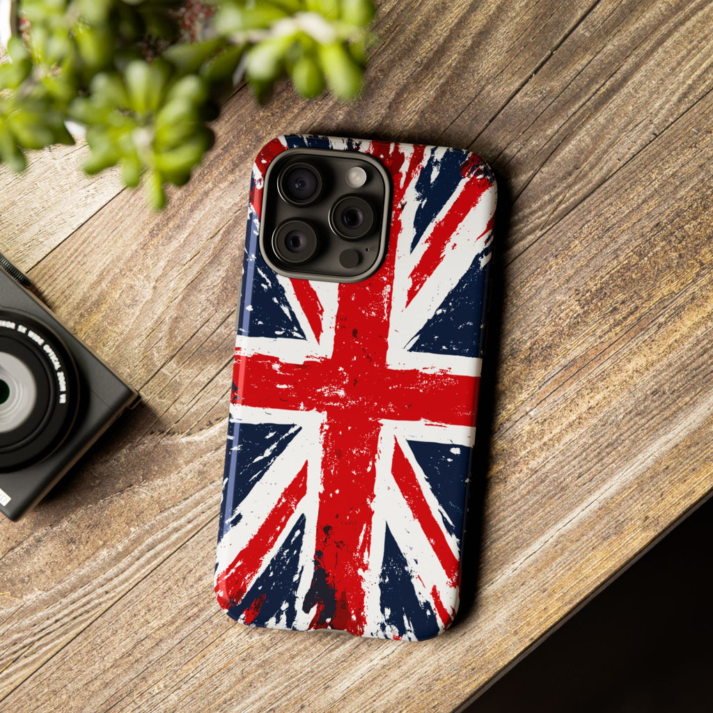 Union Jack Phone Case — Distressed British Flag Tough Case