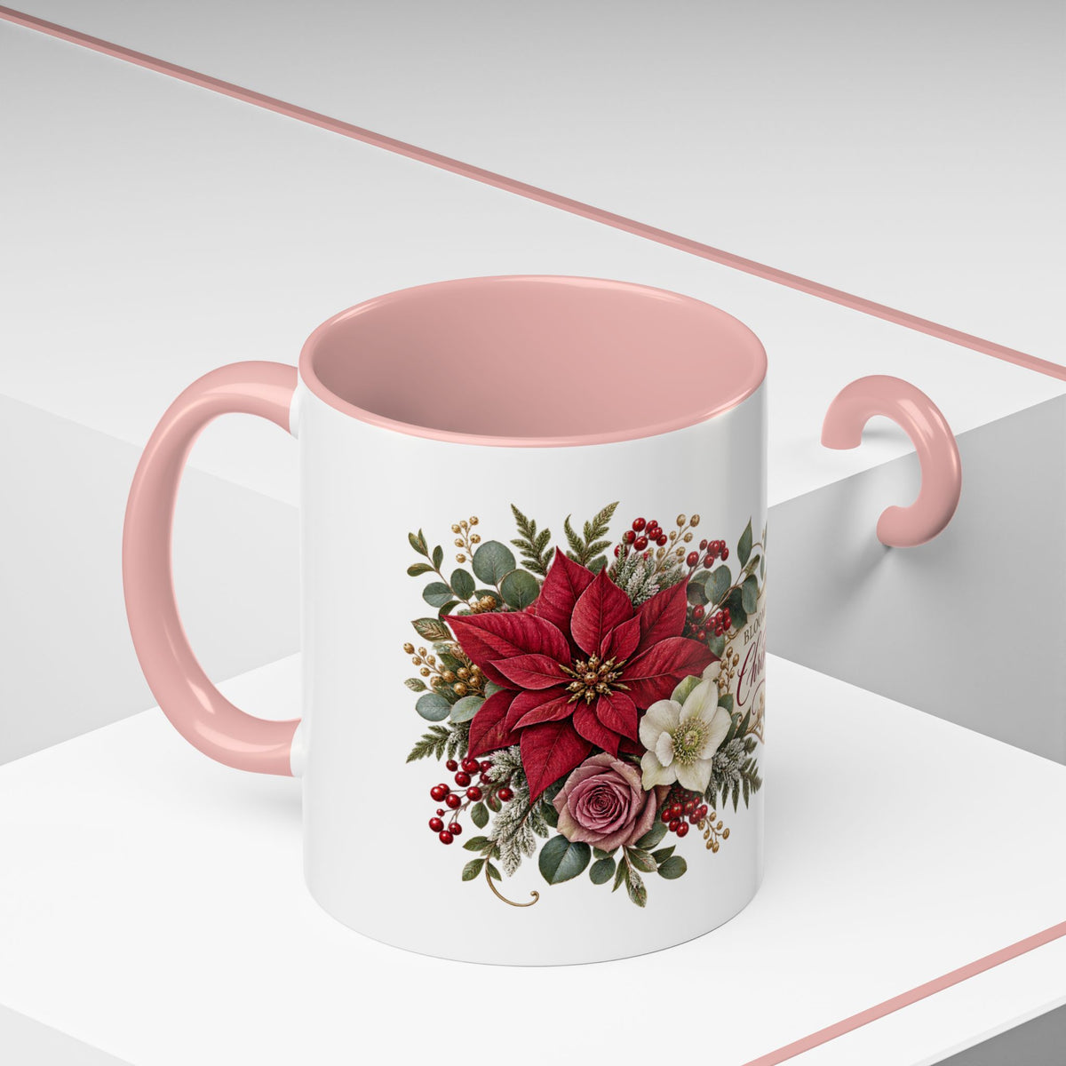 Blooming With Christmas Joy Floral Christmas Mug