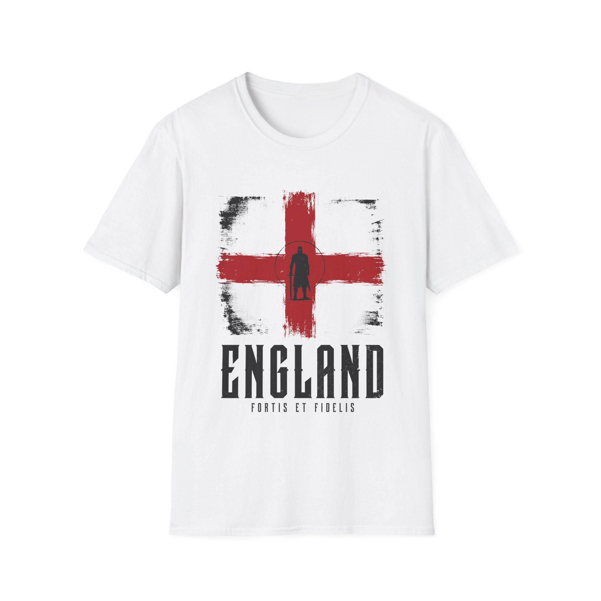 England St. George Flag T-Shirt — Vintage Distressed Football Supporter Tee
