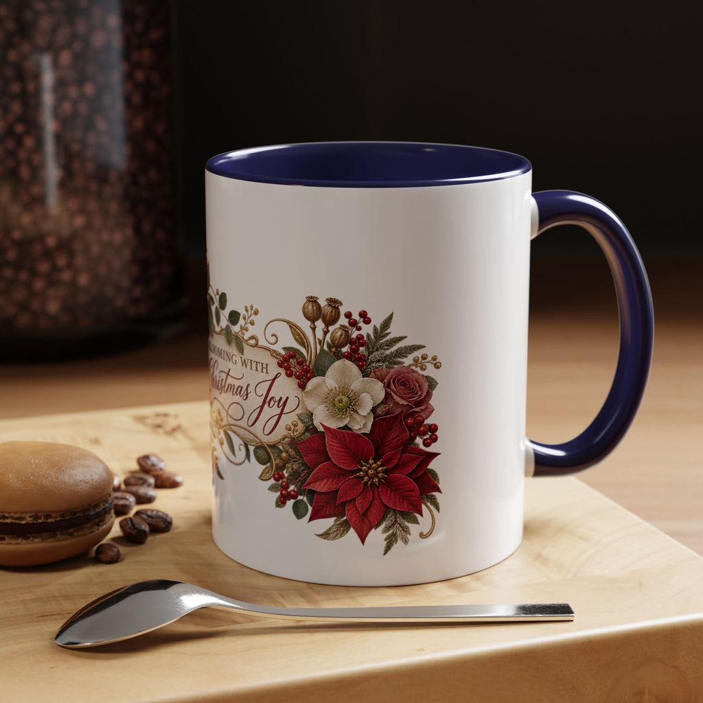 Blooming With Christmas Joy Floral Christmas Mug