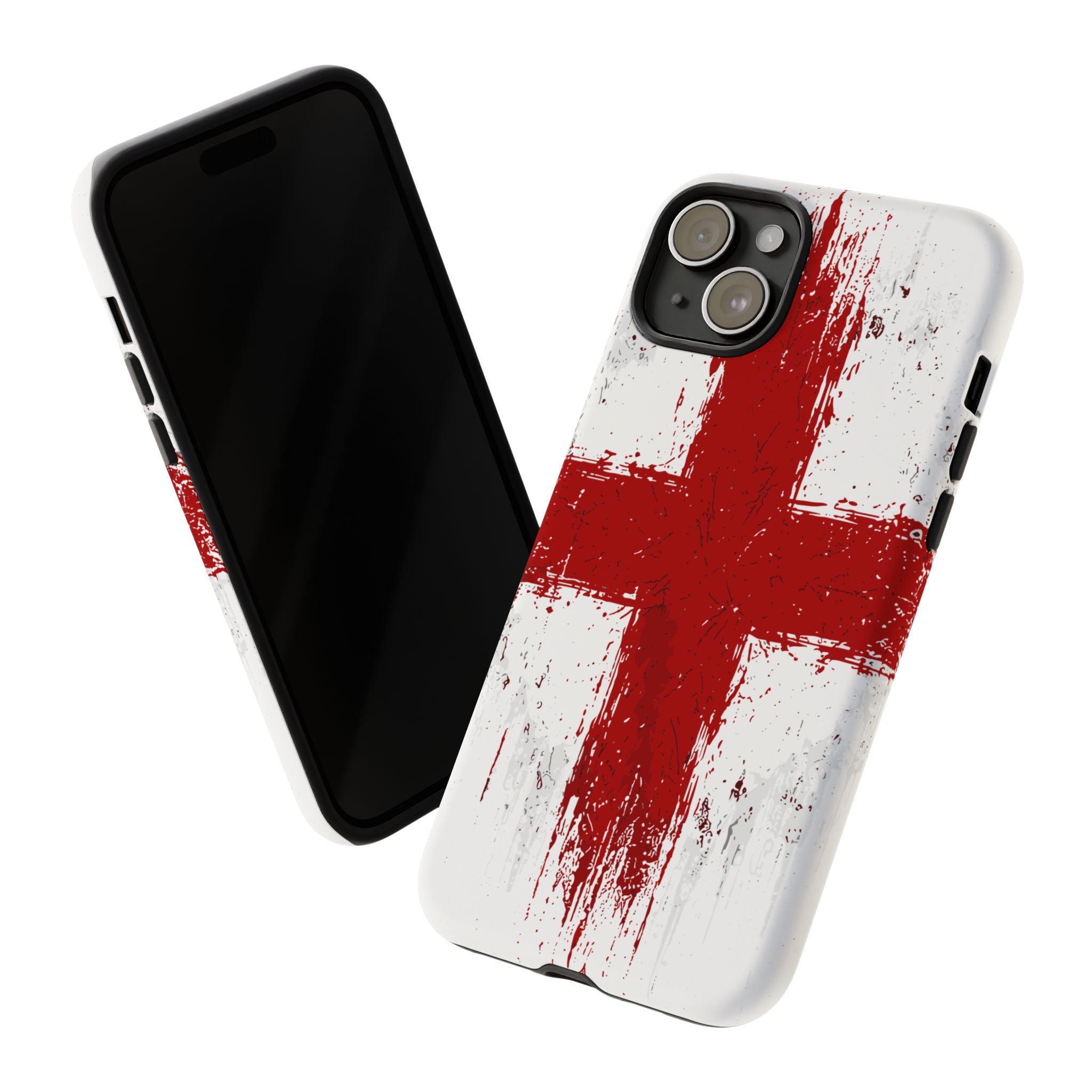 Phone Case - Distressed England St. George's Cross Patriotic Tough Case