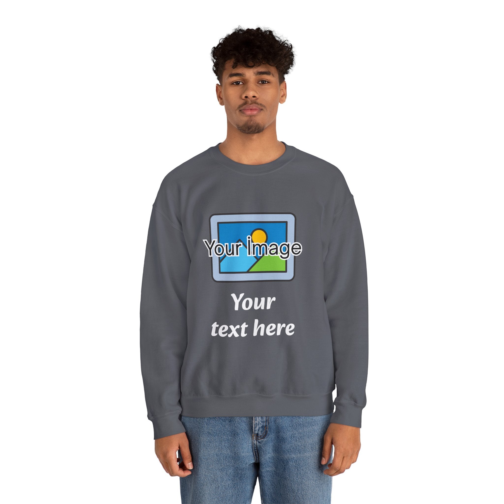 Personalized Image & Text Sweatshirt