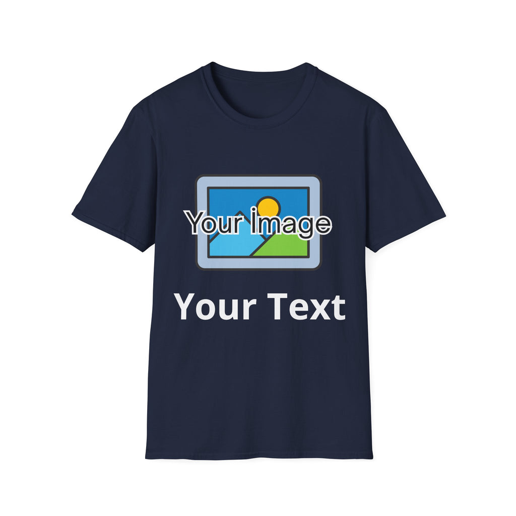 Unisex Custom Photo T-Shirt — Personalized Image & Text Tee
